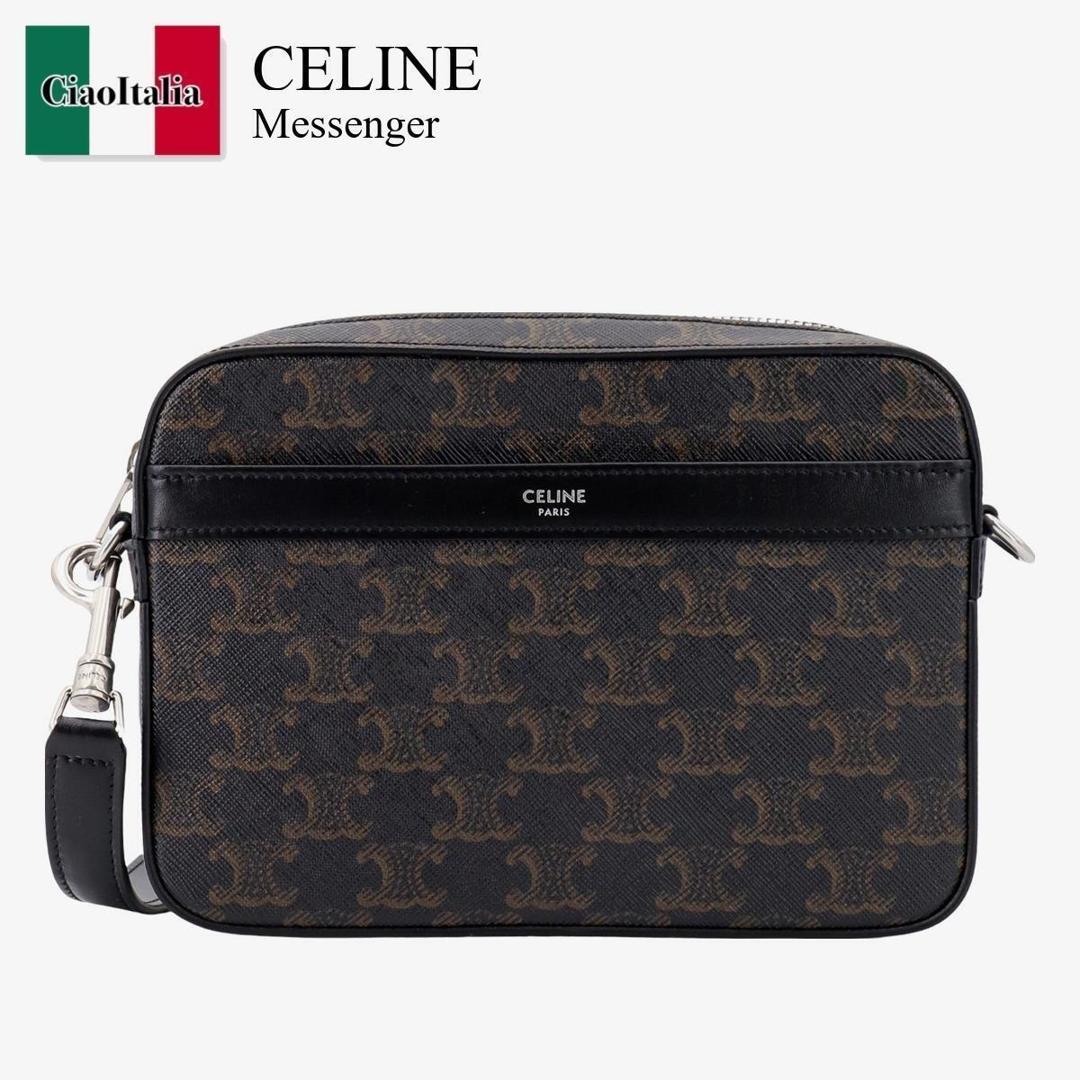 【数量限定・在庫限り・早い者勝ち！】 セリーヌ / かばん / カバン / Celine Small Messenger Bag In Triomphe Canvas And Calfskin / 113942EVJ / 113942EVJ 38SI / 113942EVJ38SI / ショルダーバッグ