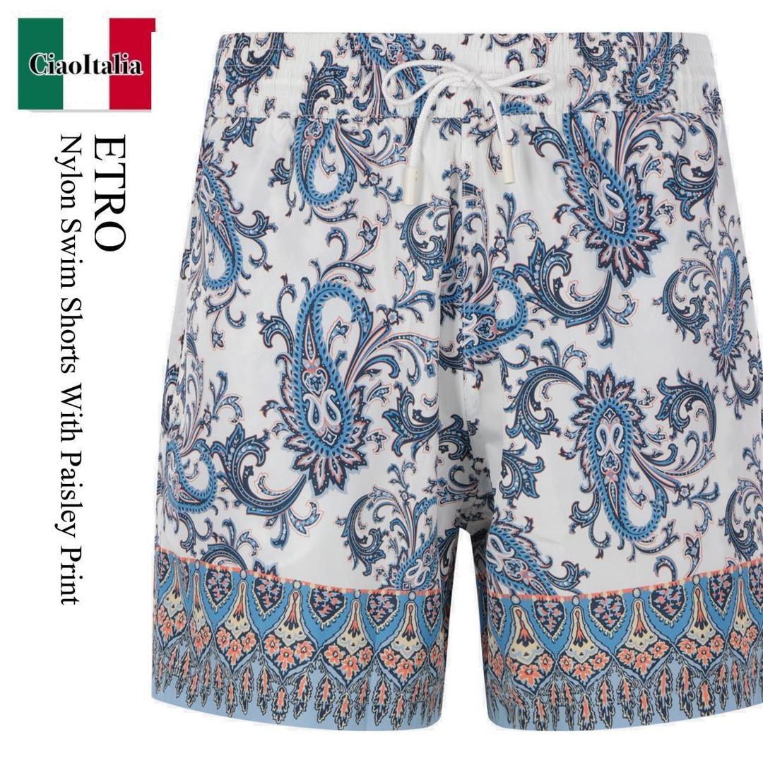 【数量限定・在庫限り・早い者勝ち！】 エトロ / Etro Nylon Swim Shorts With Paisley Print / MRPB0 880 / MRPB0 00299SPSG3X0 880 / MRPB0880 / MRPB000299SPSG3X0880 / 水着