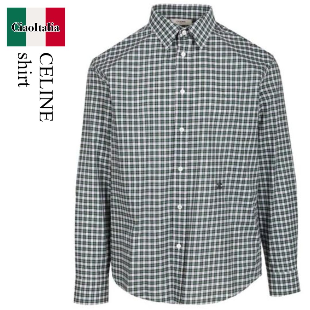 楽天市場】CELINE セリーヌ 長袖シャツ 2C813977N.38CE メンズ