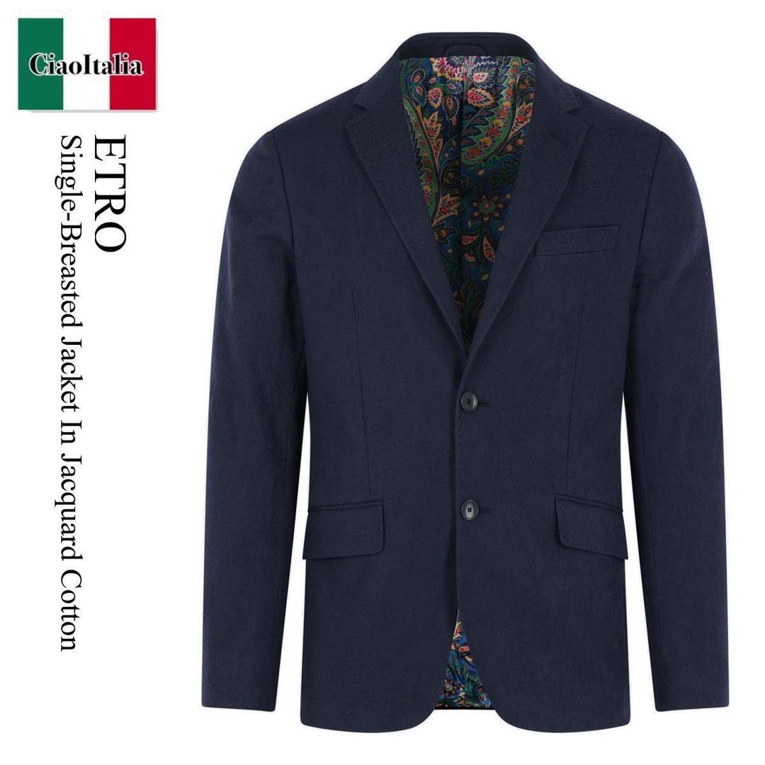 【数量限定・在庫限り・早い者勝ち！】 エトロ / Etro Single-Breasted Jacket In Jacquard Cotton / MRCA0 339 / MRCA0 00699TJ5E2B0 339 / MRCA0339 / MRCA000699TJ5E2B0339 / ジャケットその他