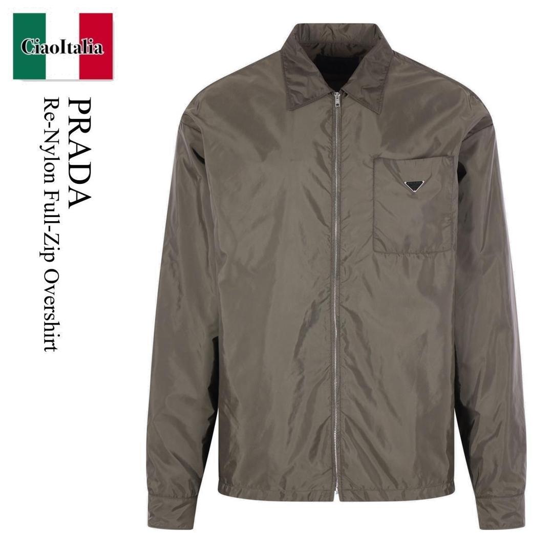【数量限定・在庫限り・早い者勝ち！】 プラダ / Prada Re-Nylon Full-Zip Overshirt / SC847S F0Z58 / SC847S OOO1WQ9 F0Z58 / SC847SF0Z58 / SC847SOOO1WQ9F0Z58 / ブルゾン