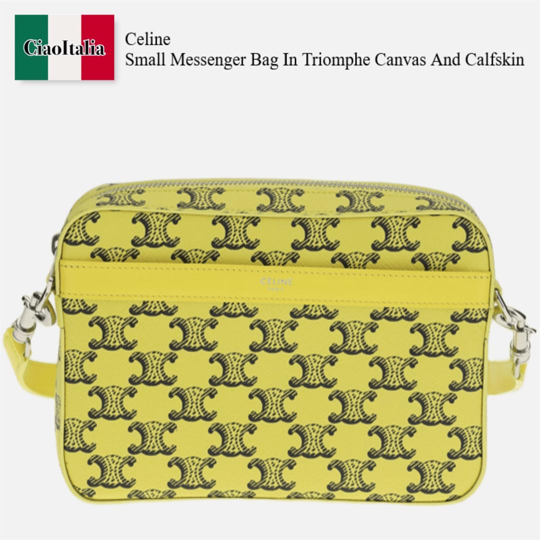 【数量限定・在庫限り・早い者勝ち！】 セリーヌ / かばん / カバン / Celine Small Messenger Bag In Triomphe Canvas And Calfskin / 113942V14 / 113942V14 11AL / 113942V1411AL / ショルダーバッグ