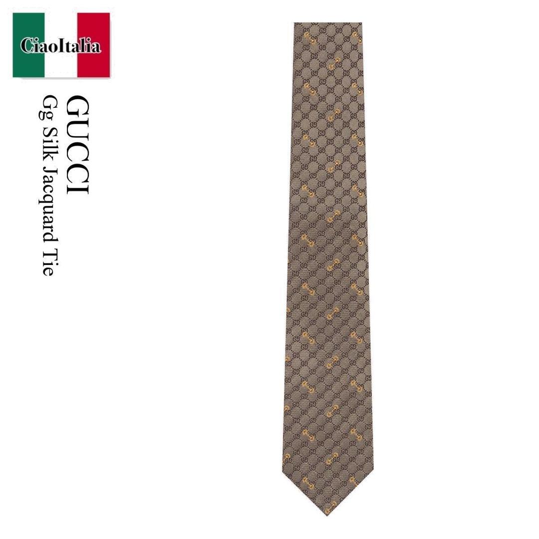 【数量限定・在庫限り・早い者勝ち！】 グッチ / Gucci Gg Silk Jacquard Tie / 744379 4E217 / 744379 4E217 9565 / 7443794E217 / 7443794E2179565 / ネクタイ
