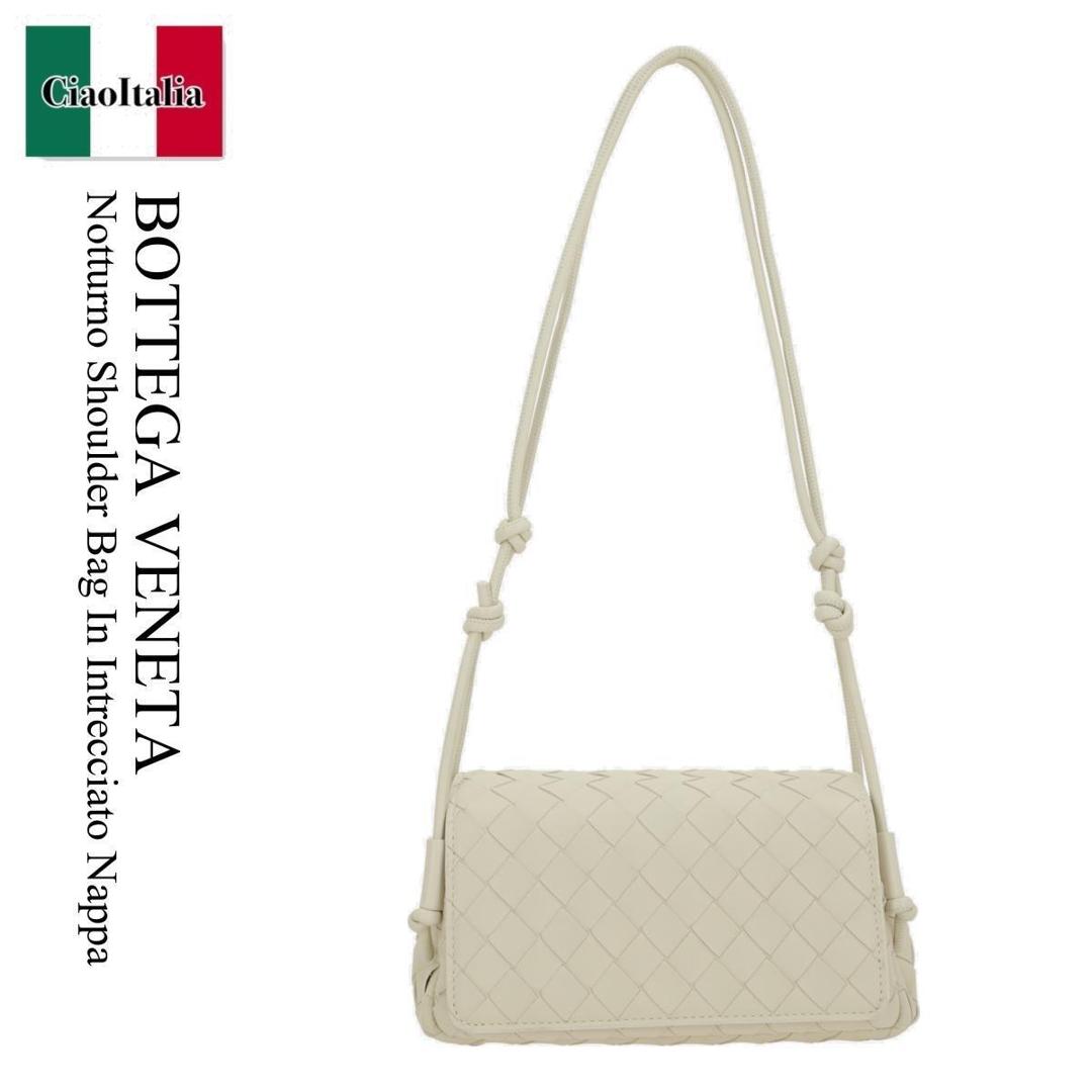 【数量限定・在庫限り・早い者勝ち！】 ボッテガ・ヴェネタ / かばん / カバン / Bottega Veneta Notturno Shoulder Bag In Intrecciato Nappa / 843893 VCPP0 / 843893 VCPP0 9197 / 843893VCPP0 / 843893VCPP09197 / ショルダーバッグ・ポシェット