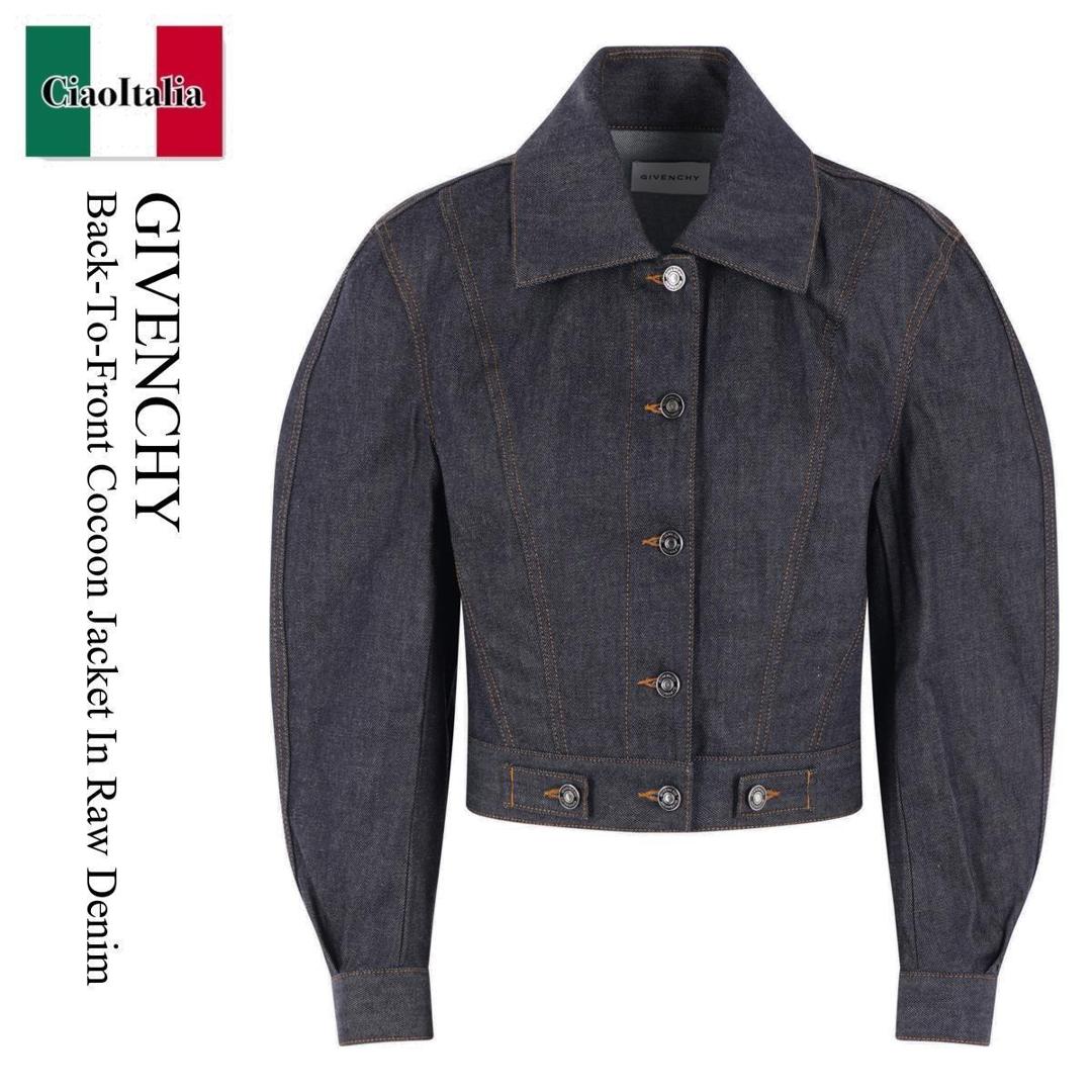 【数量限定・在庫限り・早い者勝ち!】 ジバンシィ / Givenchy Back-To-Front Cocoon Jacket In Raw Denim / BW00UH516P / BW00UH516P 401 / BW00UH516P401 / ブルゾン