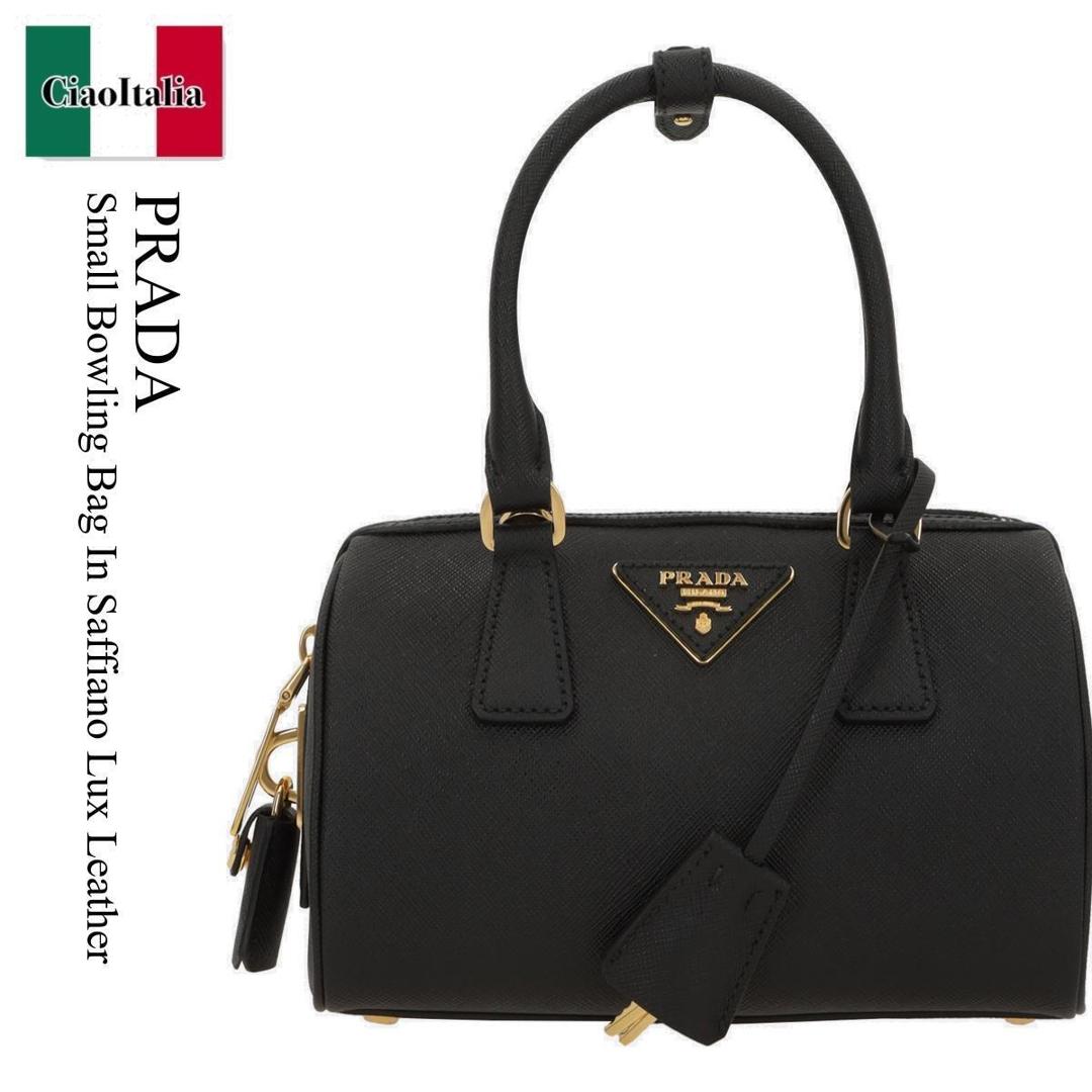 【数量限定・在庫限り・早い者勝ち！】 プラダ / かばん / カバン / Prada Small Bowling Bag In Saffiano Lux Leather / 1BB846 F0002 / 1BB846 VEOMNZV F0002 / 1BB846F0002 / 1BB846VEOMNZVF0002 / ハンドバッグ