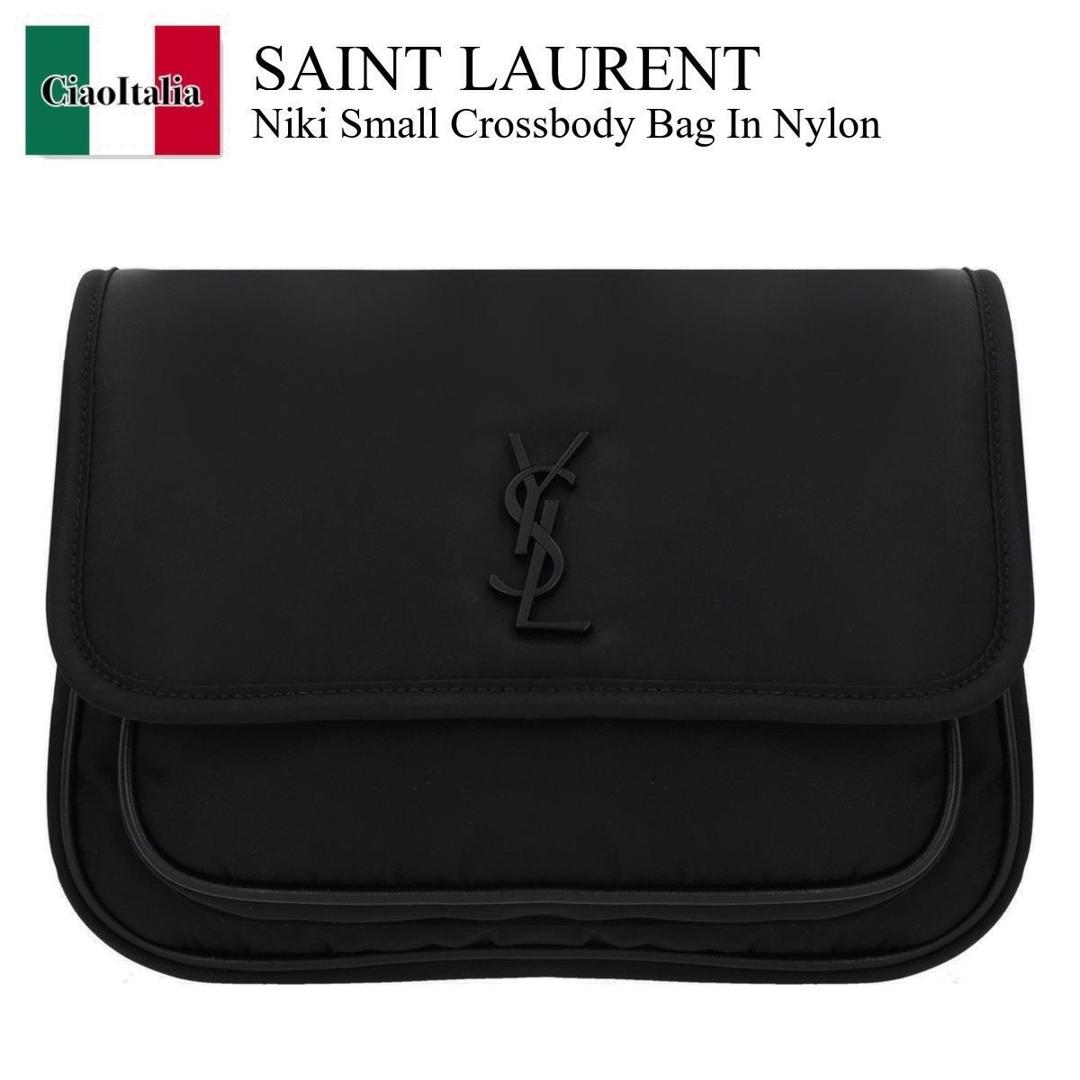 【数量限定・在庫限り・早い者勝ち！】 サンローラン / かばん / カバン / Saint Laurent Niki Small Crossbody Bag In Nylon / 776611 FACKH / 776611 FACKH 1000 / 776611FACKH / 776611FACKH1000 / ショルダーバッグ