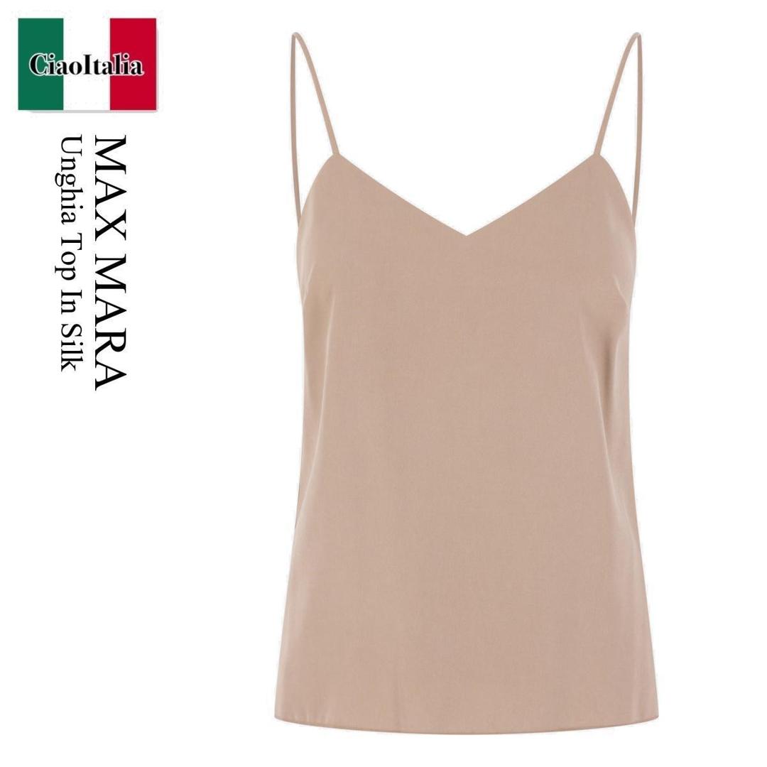 【数量限定・在庫限り・早い者勝ち！】 マックスマーラ / Max Mara Unghia Top In Silk / 2611161021600 016 / 2611161021600 173 016 / 2611161021600016 / 2611161021600173016 / タンクトップ