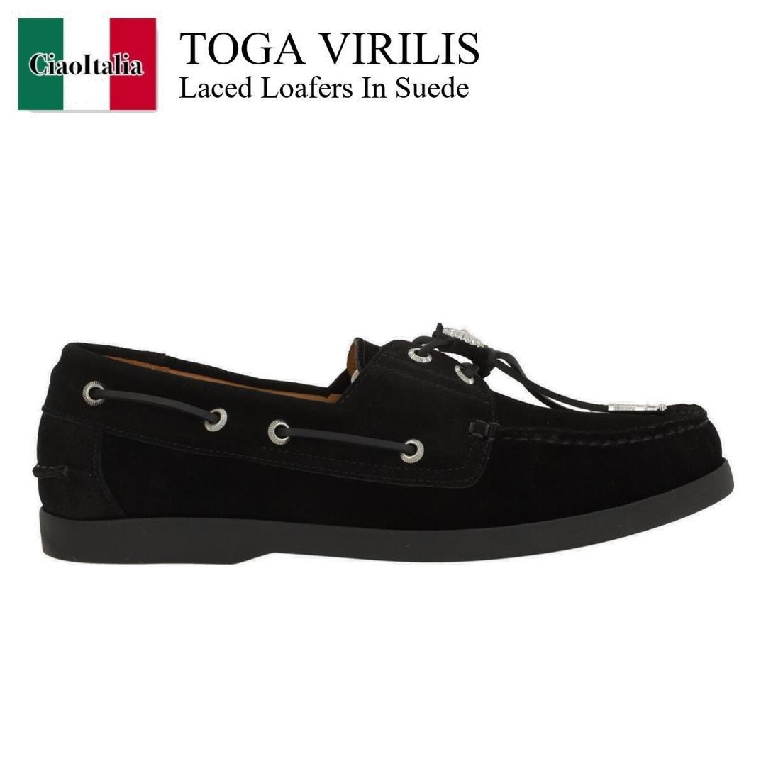 【数量限定・在庫限り・早い者勝ち！】 トーガ / Toga Virilis Laced Loafers In Suede / FTVRM148609001 / ドレスシューズ・革靴・ビジネスシューズ