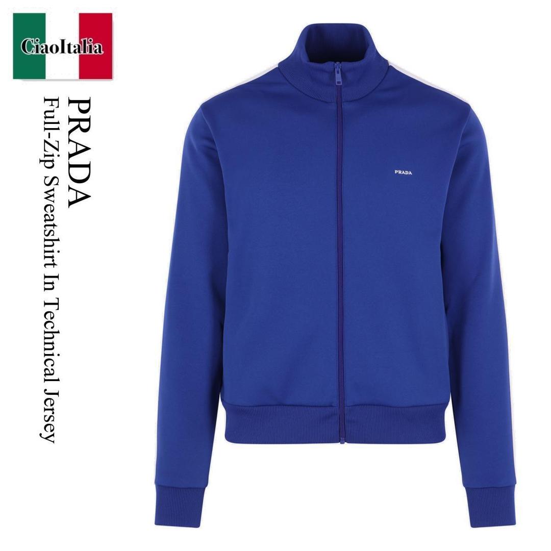 【数量限定・在庫限り・早い者勝ち！】 プラダ / Prada Full-Zip Sweatshirt In Technical Jersey / UJL03D F0GXV / UJL03D SOOO18Y6 F0GXV / UJL03DF0GXV / UJL03DSOOO18Y6F0GXV / スウェット・トレーナー