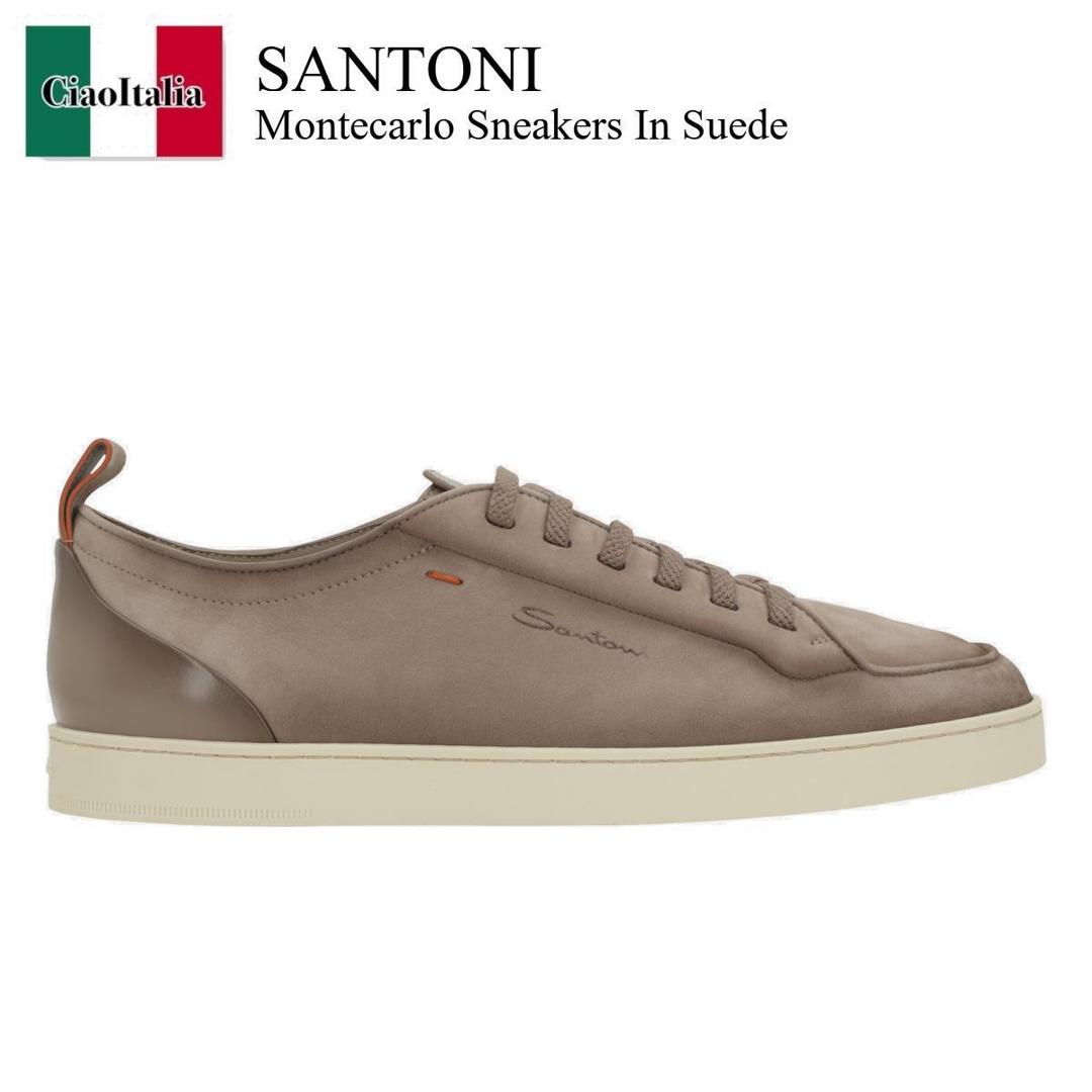 【数量限定・在庫限り・早い者勝ち！】 サントーニ / Santoni Montecarlo Sneakers In Suede / MBNO22184TIRTFEH / MBNO22184TIRTFEH E55 / MBNO22184TIRTFEHE55 / スニーカー