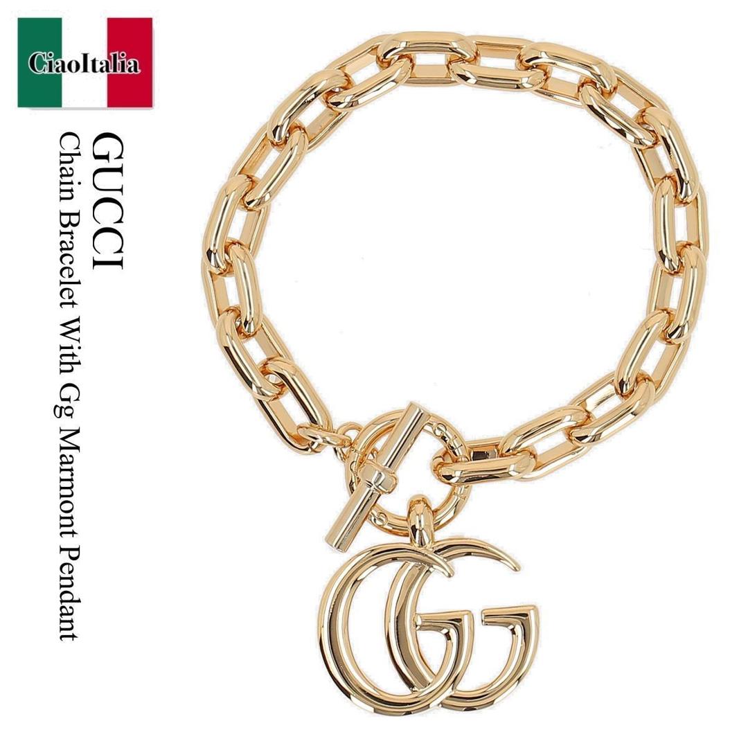 【数量限定・在庫限り・早い者勝ち！】 グッチ / Gucci Chain Bracelet With Gg Marmont Pendant / 864892 I8157 / 864892 I8157 8027 / 864892I8157 / 864892I81578027 / ブレスレット