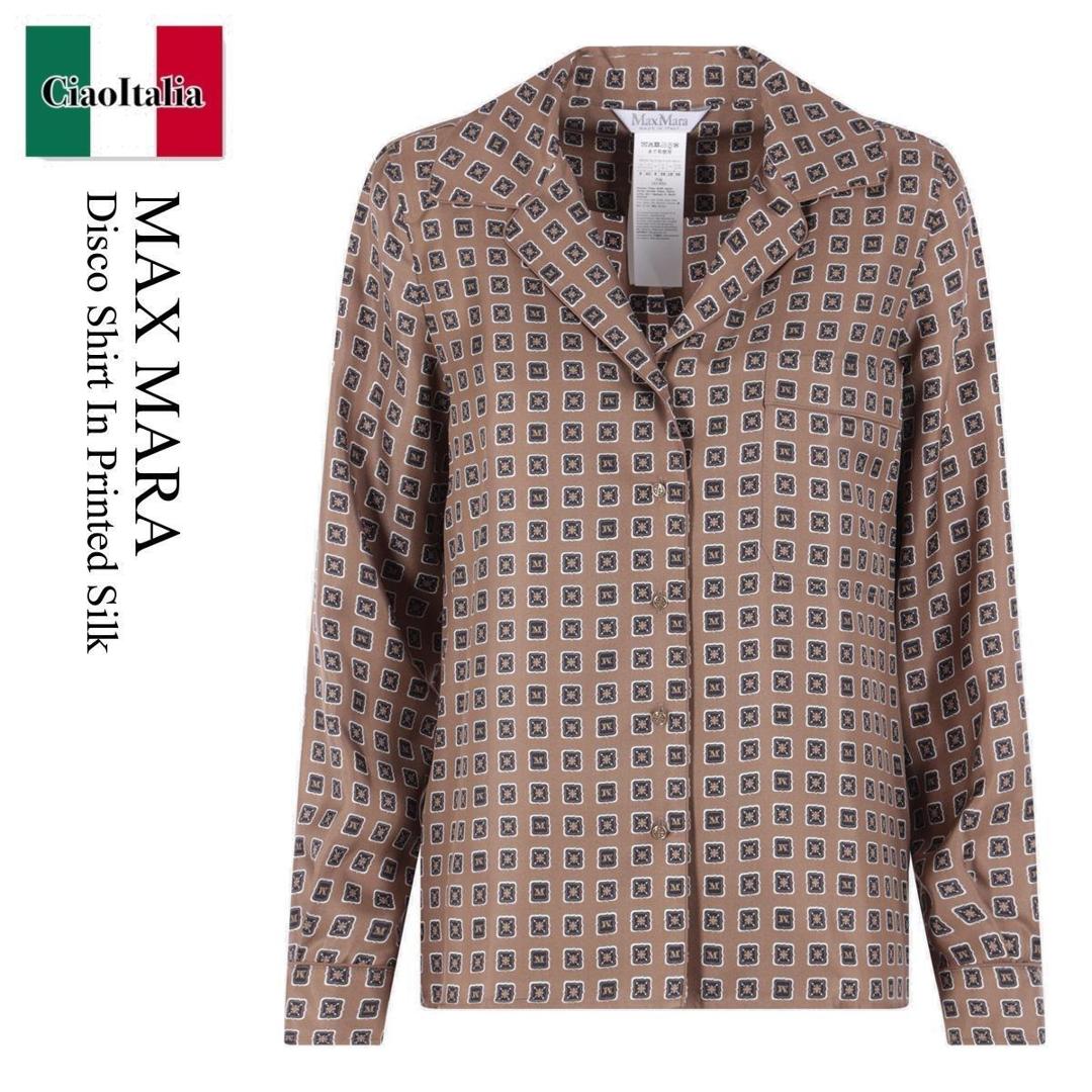 【数量限定・在庫限り・早い者勝ち！】 マックスマーラ / Max Mara Disco Shirt In Printed Silk / 2611111131600 005 / 2611111131600 085 005 / 2611111131600005 / 2611111131600085005 / ブラウス・シャツ 46,343円