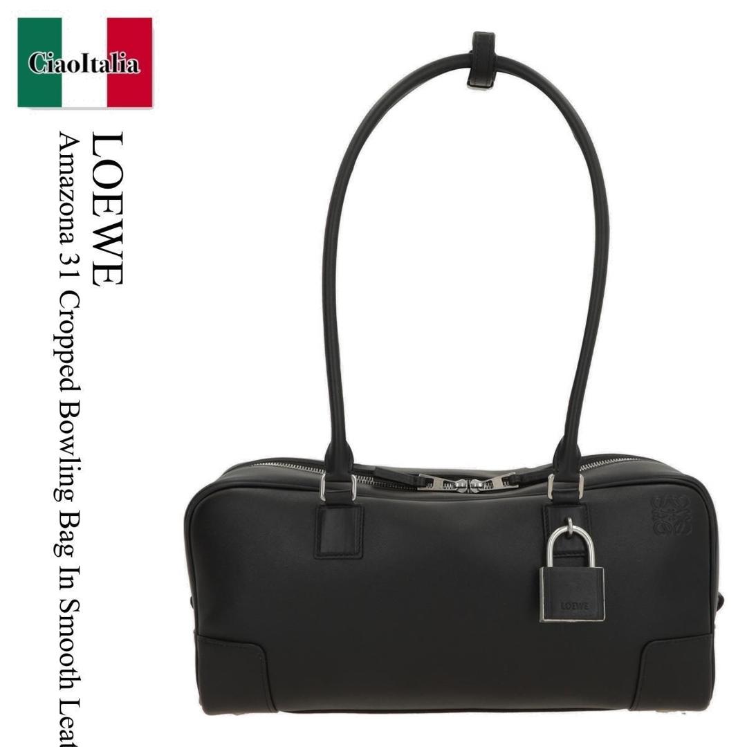 【数量限定・在庫限り・早い者勝ち！】 ロエベ / かばん / カバン / Loewe Amazona 31 Cropped Bowling Bag In Smooth Leather / A039N31X01 / A039N31X01 1100 / A039N31X011100 / ハンドバッグ