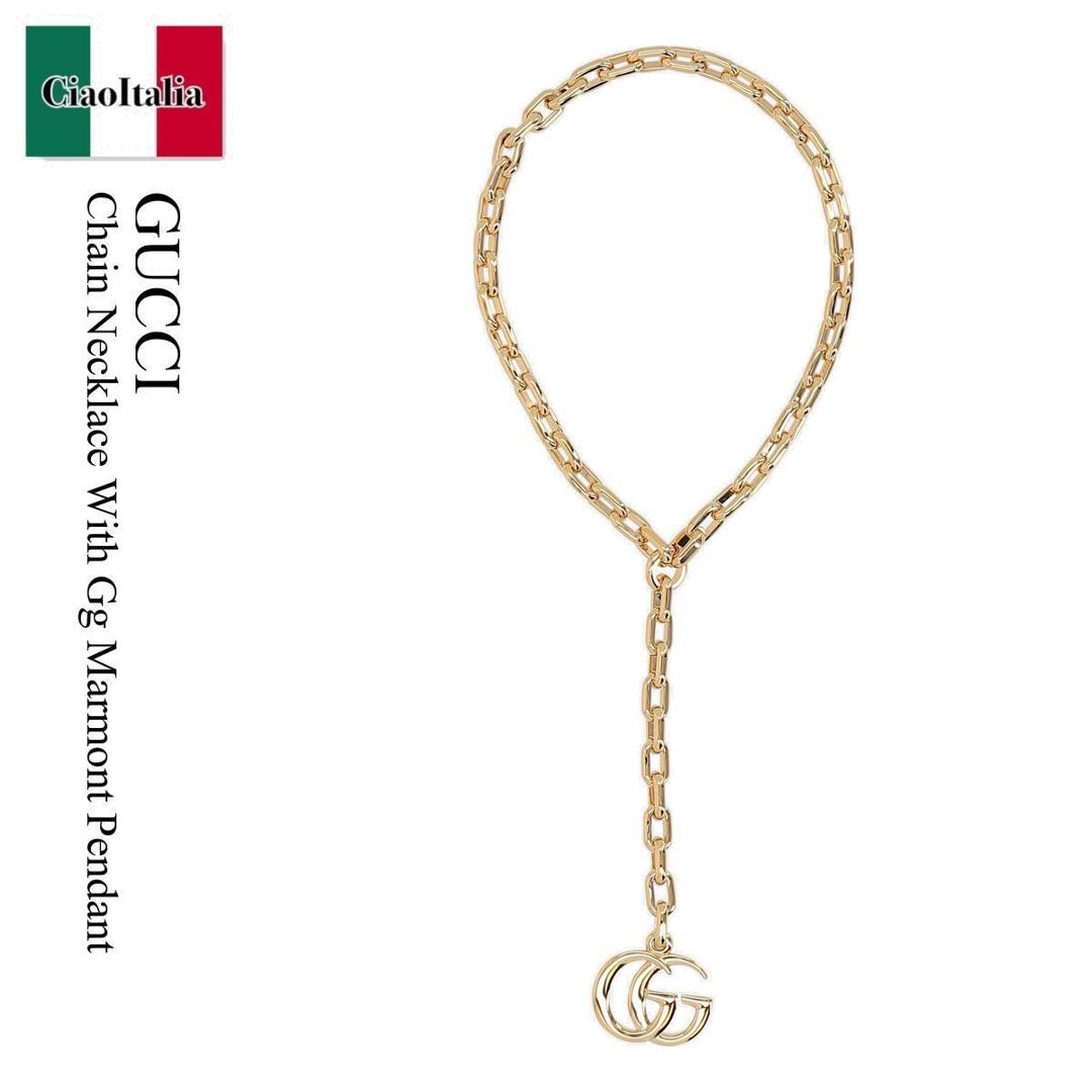 【数量限定・在庫限り・早い者勝ち！】 グッチ / Gucci Chain Necklace With Gg Marmont Pendant / 865297 I8157 / 865297 I8157 8027 / 865297I8157 / 865297I81578027 / ネックレス・ペンダント