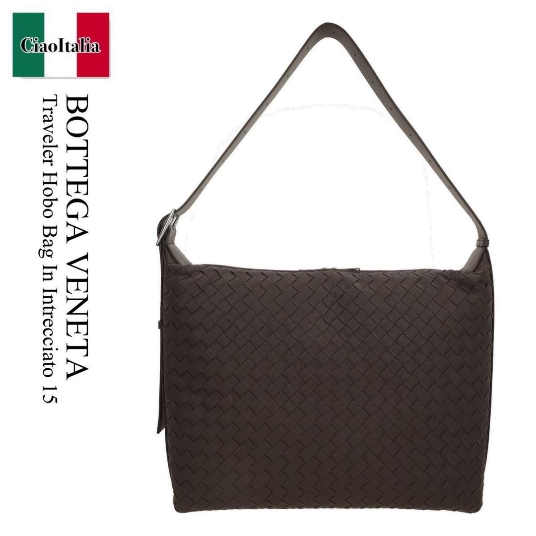 【数量限定・在庫限り・早い者勝ち！】 ボッテガ・ヴェネタ / かばん / カバン / Bottega Veneta Traveler Hobo Bag In Intrecciato 15 / 806974 V4TD1 / 806974 V4TD1 2116 / 806974V4TD1 / 806974V4TD12116 / ショルダーバッグ