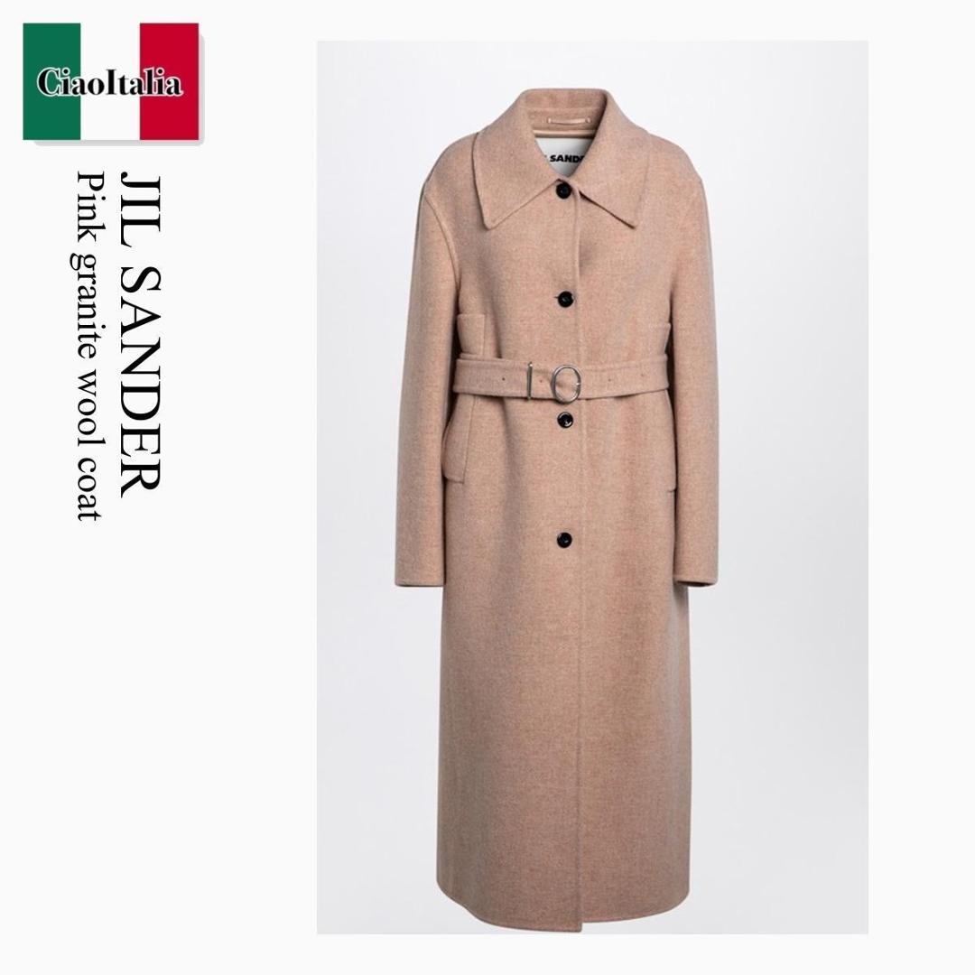 JIL SANDER ダークブラウン ムートン　コート　ロング　ジルサンダー JIL SANDER ダークブラウン ムートン コート ロング ジルサンダー