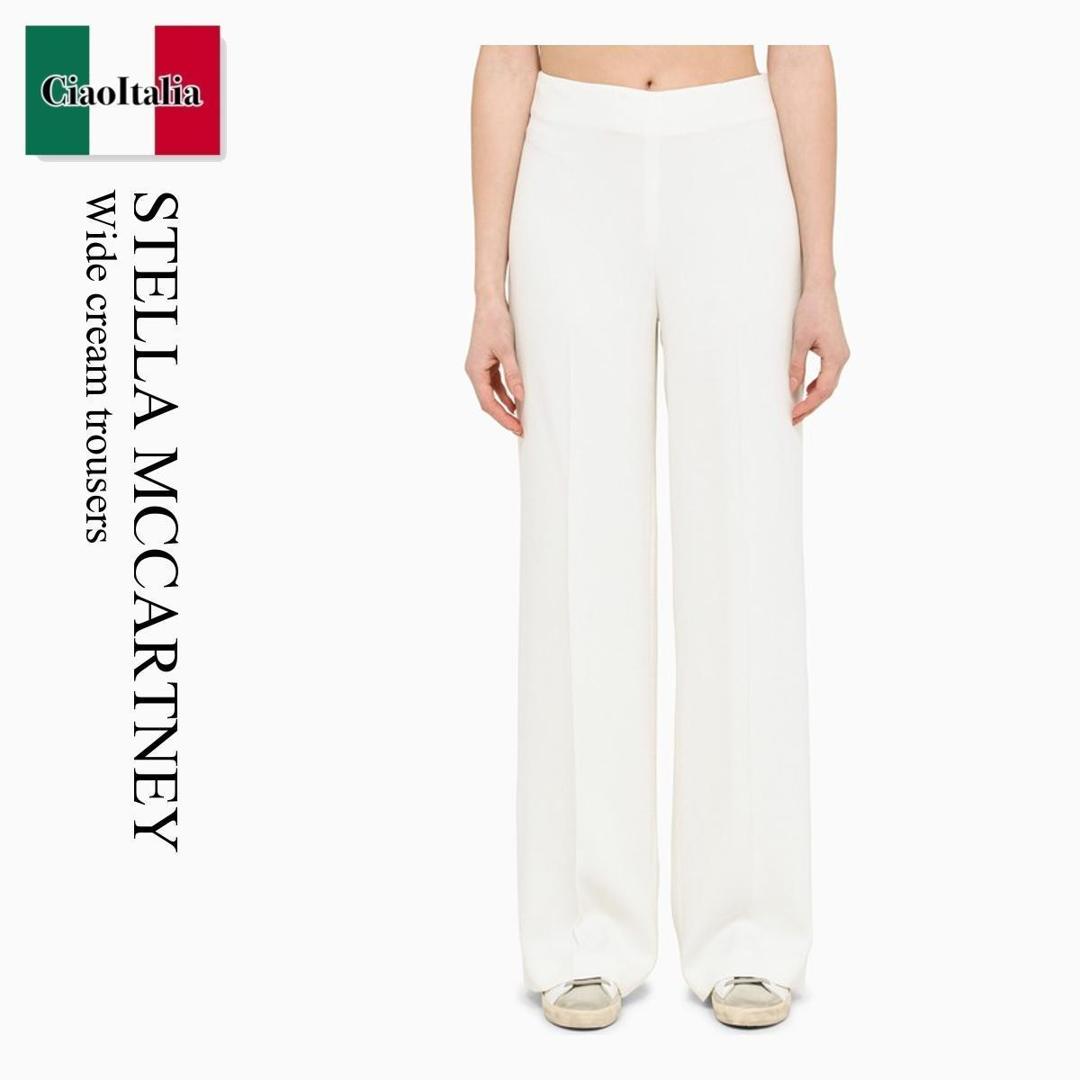 【数量限定・在庫限り・早い者勝ち！】 ステラ・マッカートニー / Stella Mccartney Wide Cream Trousers / 640048 3AU354 / 640048 3AU354 9200 / パンツ｜Ciao Italia