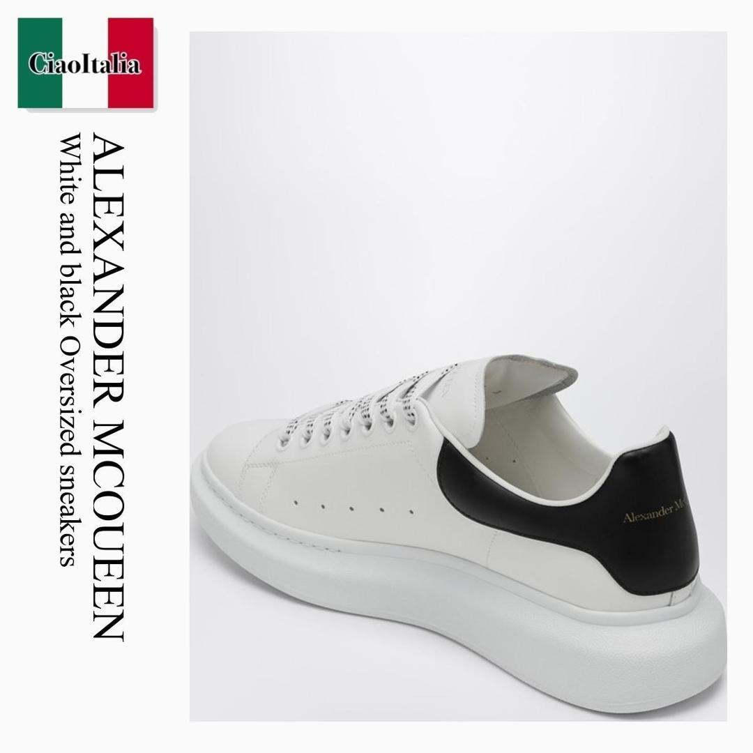 alexander mcqueen★関税込 OKレザー レースアップ スニーカー ALEXANDER MCQUEEN OVERSIZED SNEAKER レザー レースアップ