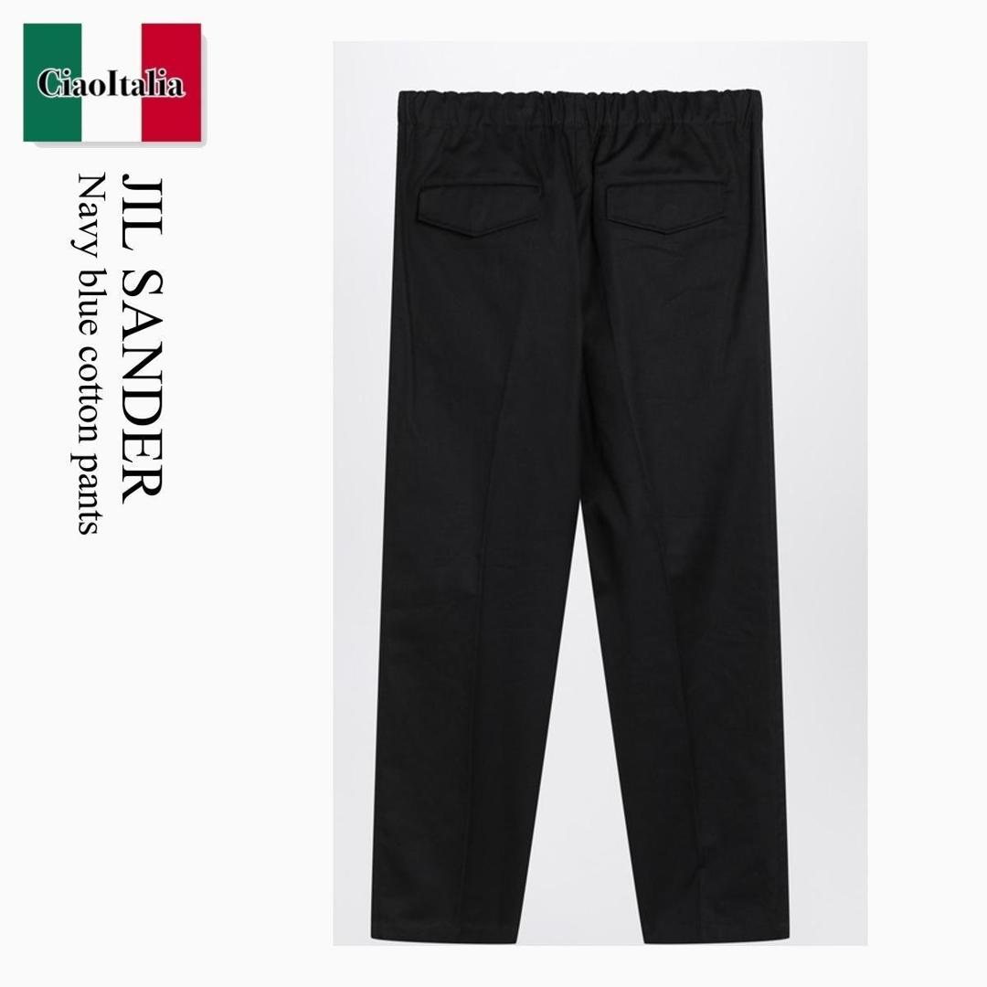 JIL SANDER ジルサンダー スラックス 紺 4104825E0094 JIL SANDER（ジル サンダー）｜TROUSER 42 AW 28 WLアイテムの