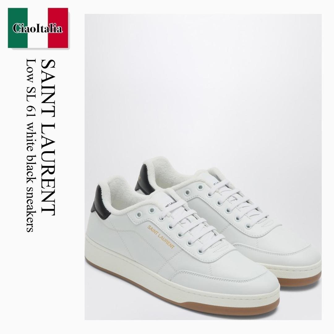 SAINTLAURENT 送料無料 VIP価格 スニーカー SL/61 サンローラン SL/61 sneakers in perforated leather | Saint Laurent | YSL US