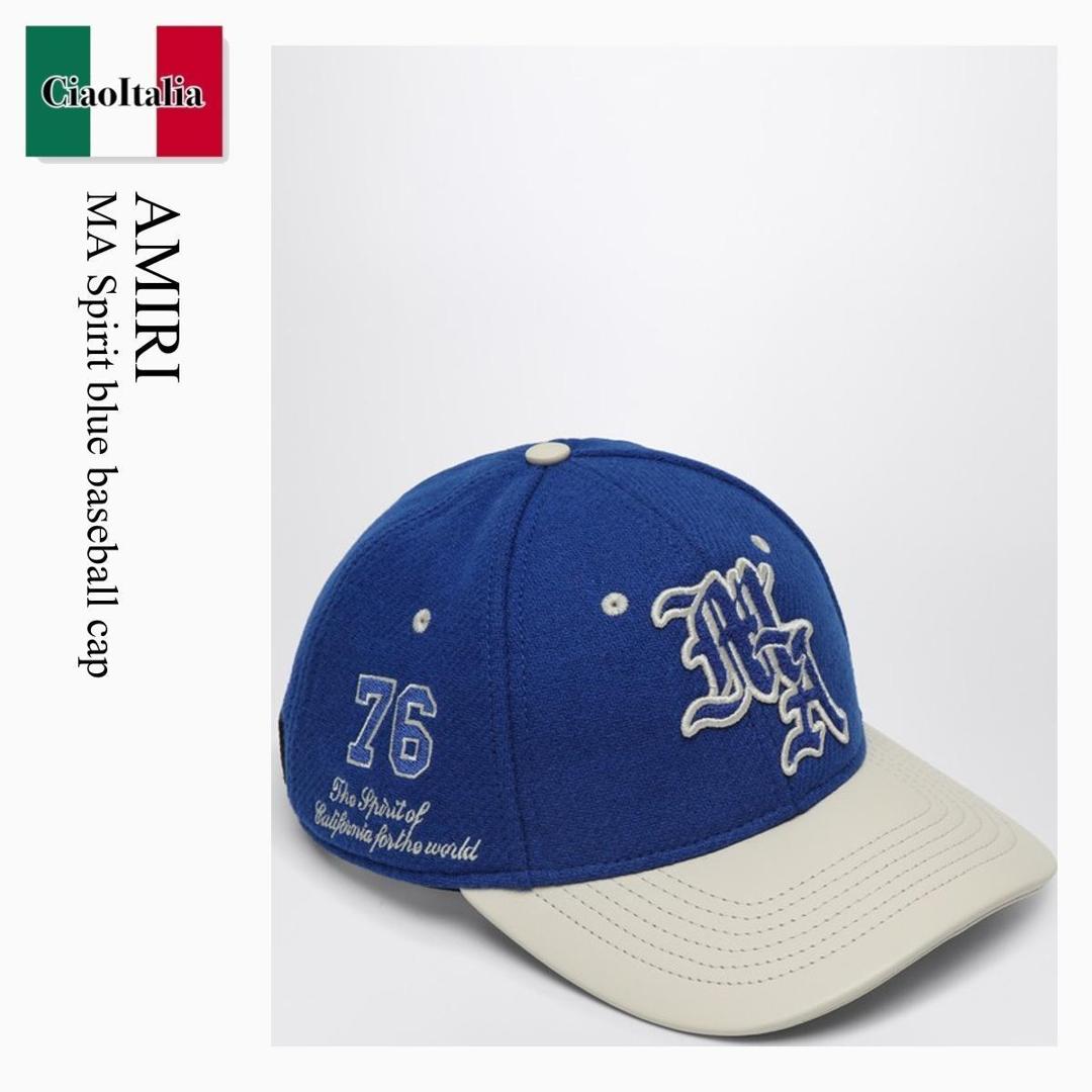 AMIRI アミリ ロゴ刺繍コットンキャンバス キャップ AMIRI アミリ MAロゴ トラッカー キャップ キャンバス (AMIRI