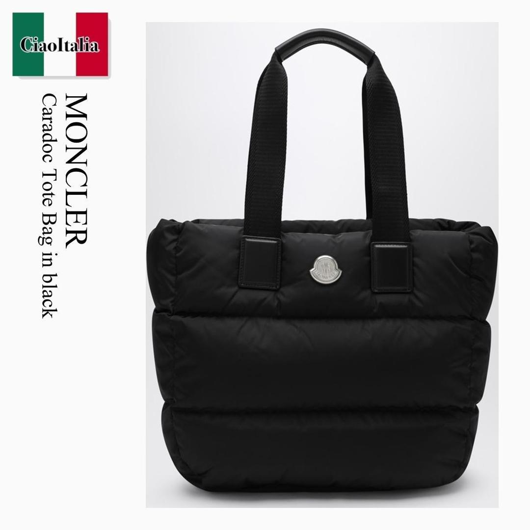 未使用レベル　美品　MONCLER ・ Caradocトートバッグ ブラック Cardocトートバッグ : バッグ&スモールアクセサリー