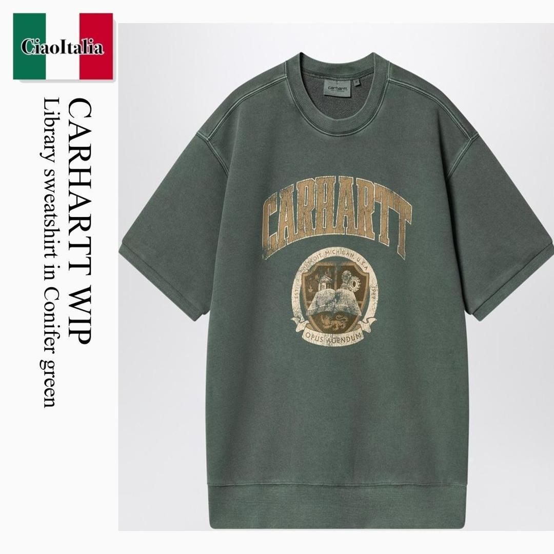【数量限定・在庫限り・早い者勝ち！】 カーハート / Carhartt Wip Library Sweatshirt In Conifer Green / I034727 / I034727 CIGD / I034727CIGD / スウェット・トレーナー