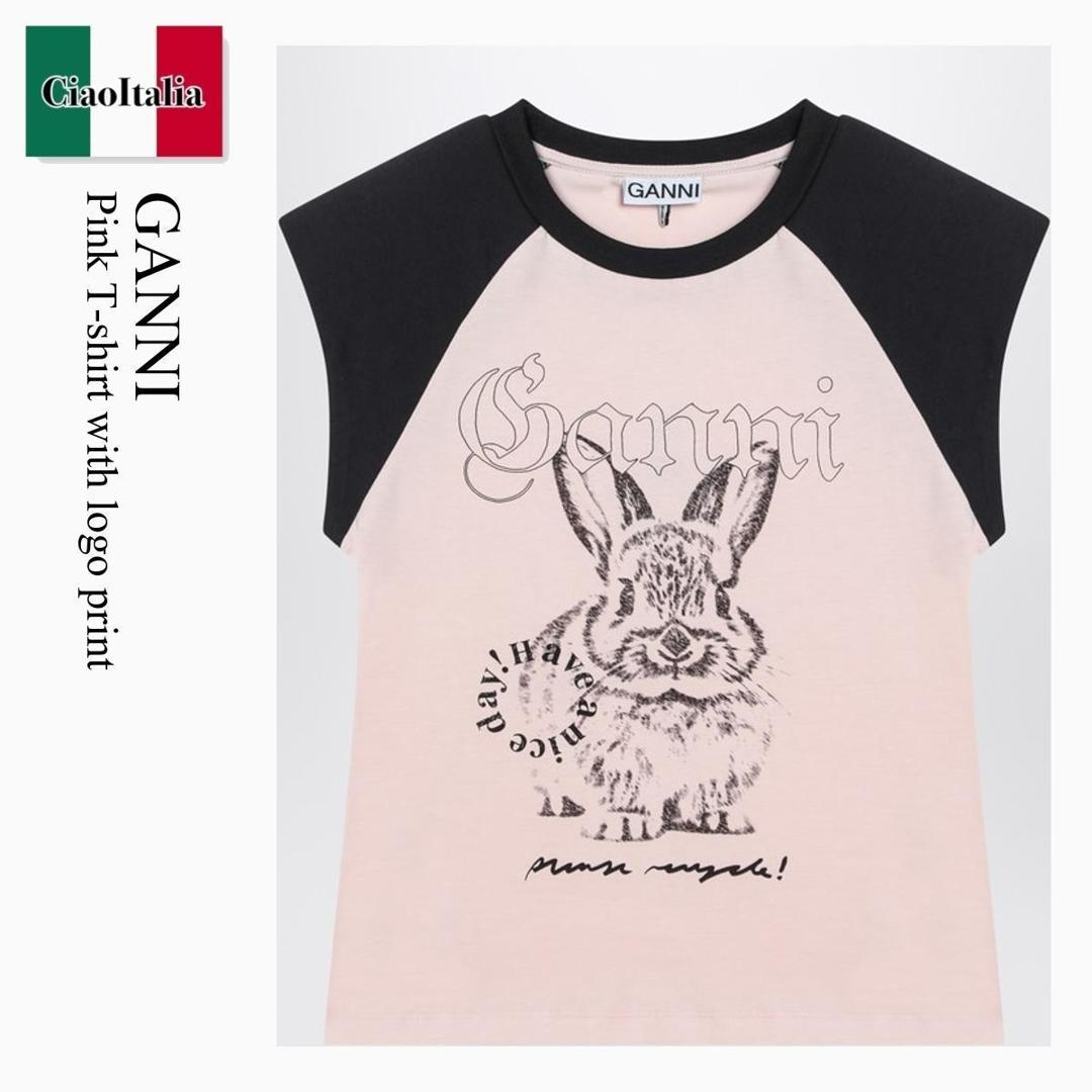 『GANNI』ガニー Basic Jersey Tattoo Lace Relaxed T-shirt Ganni Basic Jersey Tattoo Lace Relaxed T-Shirt | Saks Fifth