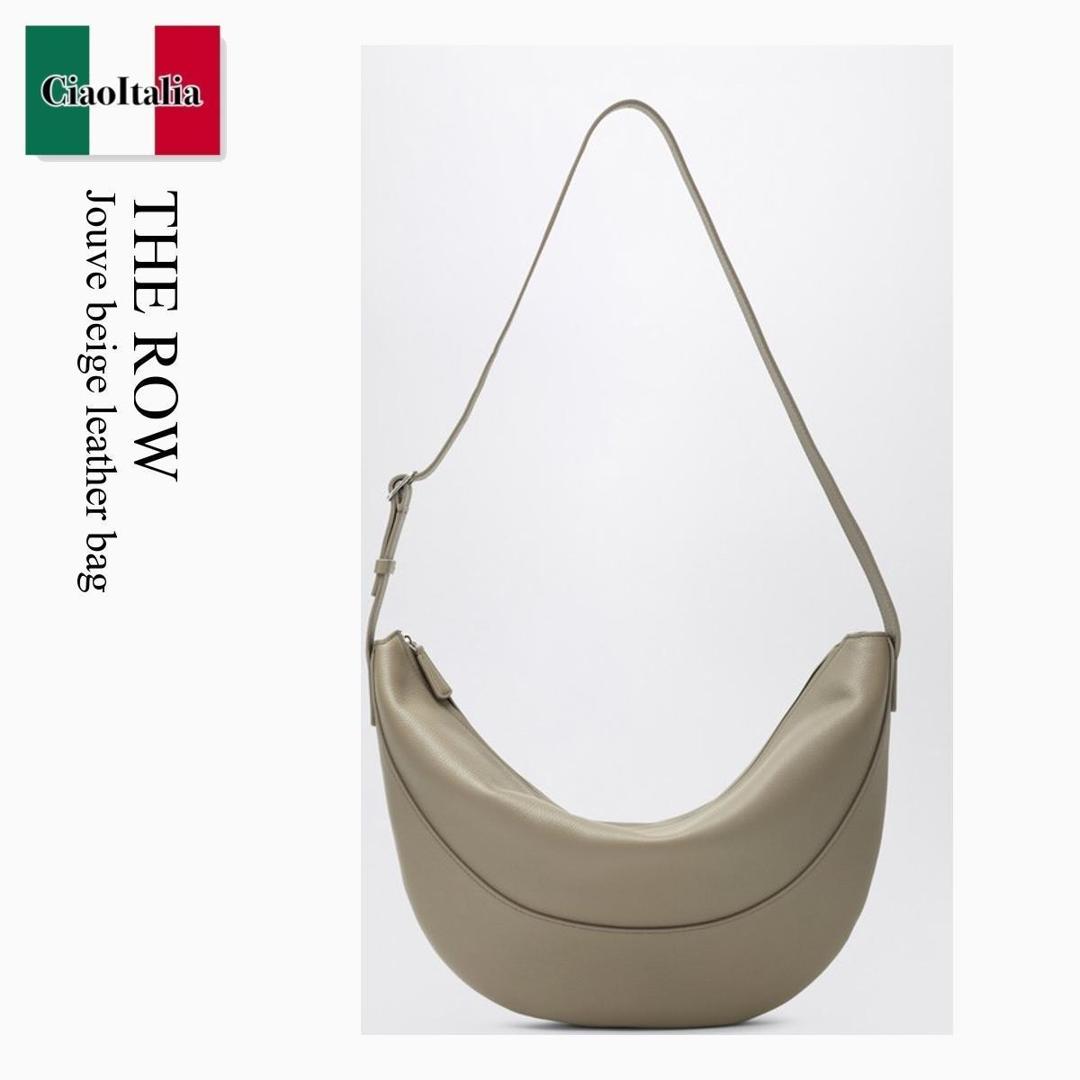 ショルダーバッグ・ポシェット The Row SS25 'Nan' crossbody bag (W1812L611 BLAN) The Row Black leather messenger bag Nan | TheDoubleF