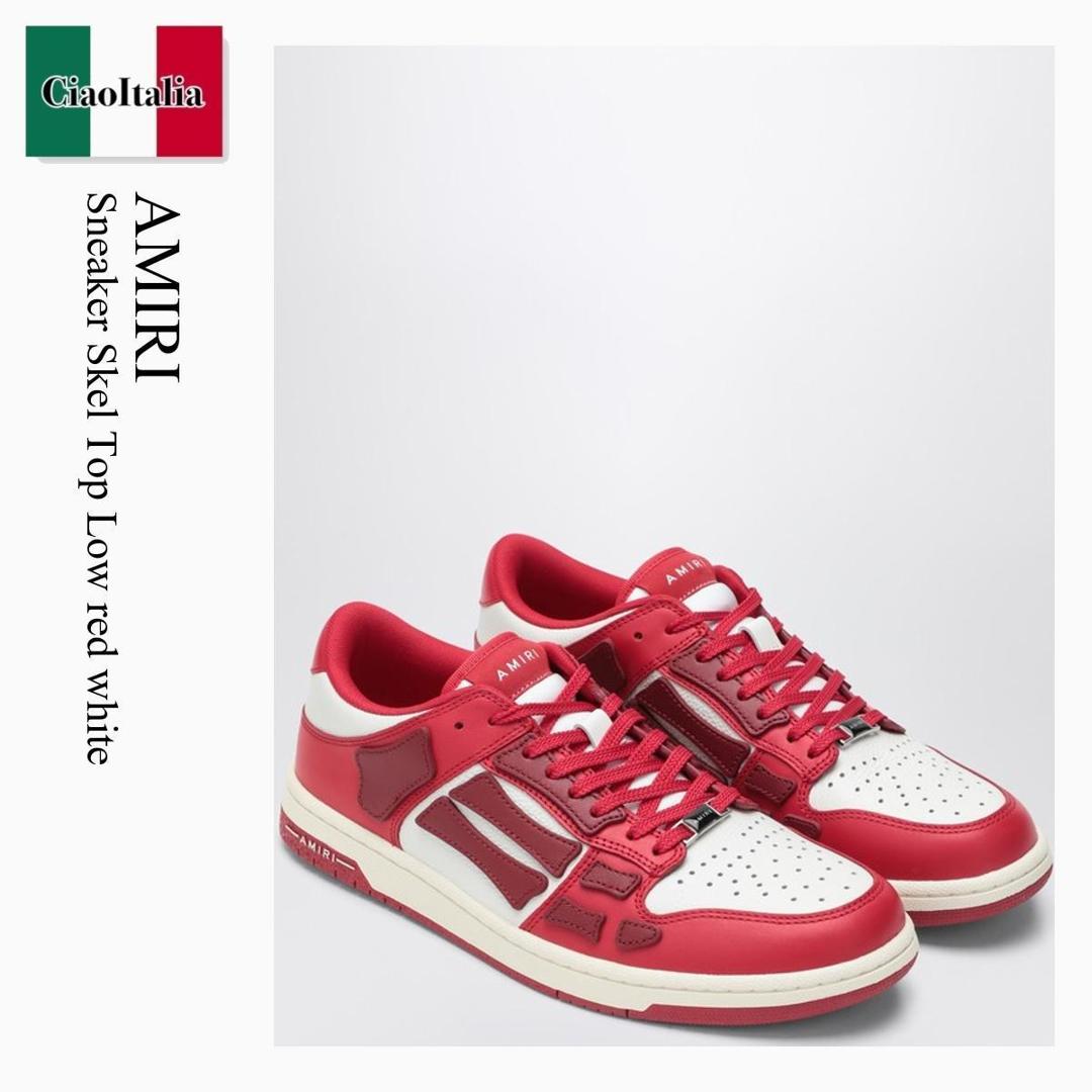 【関税込み】AMIRI ホワイト＆ピンク MA-1 ブークレ スニーカー White & Pink MA-1 Sneakers by AMIRI on Sale