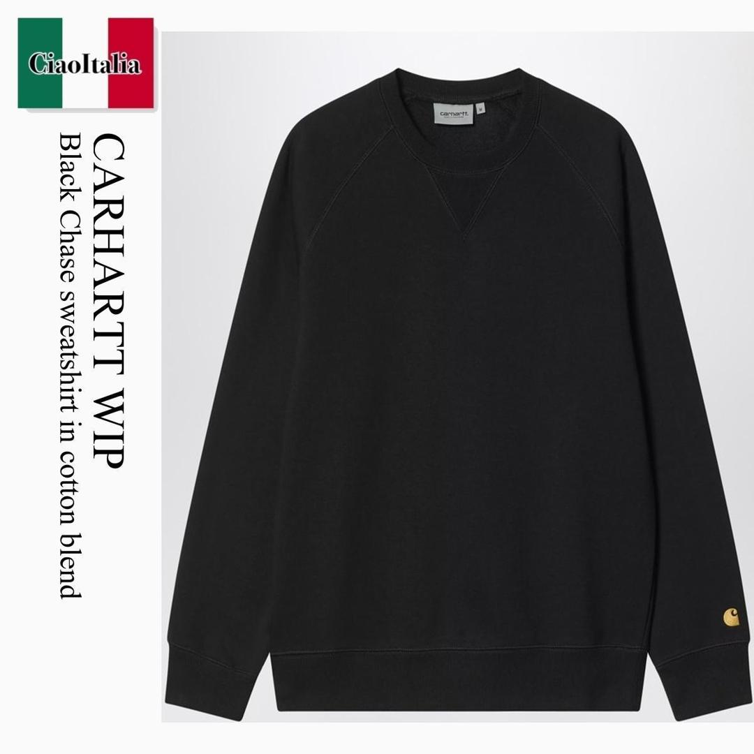 【量目押さえる・店卸し資産極限点・早め者制勝！】 鉄道車両ハート形 / Carhartt Wip Black Chase Sweatshirt In Cotton Blend / I033660 / I033660 00FXX / I03366000FXX / スウェット・トレーナー