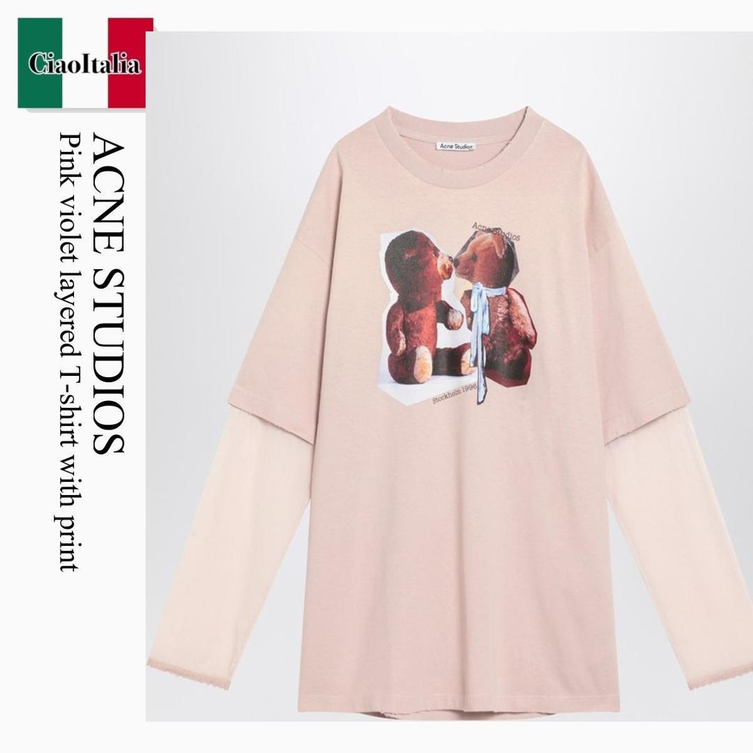 acne studios プリント Tシャツ Acne Studios アクネストゥディオズ Tシャツ BL0348 FN-MN