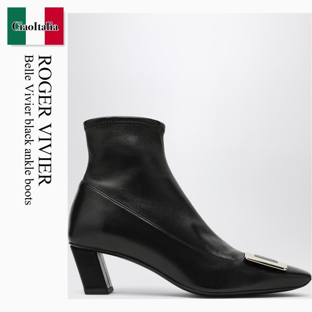 【新品★箱付】ROGER VIVIER レインブーツ 38 ラバーショートブーツ Roger Vivier(ロジェ・ヴィヴィエ) ショートブーツ・ブーティ