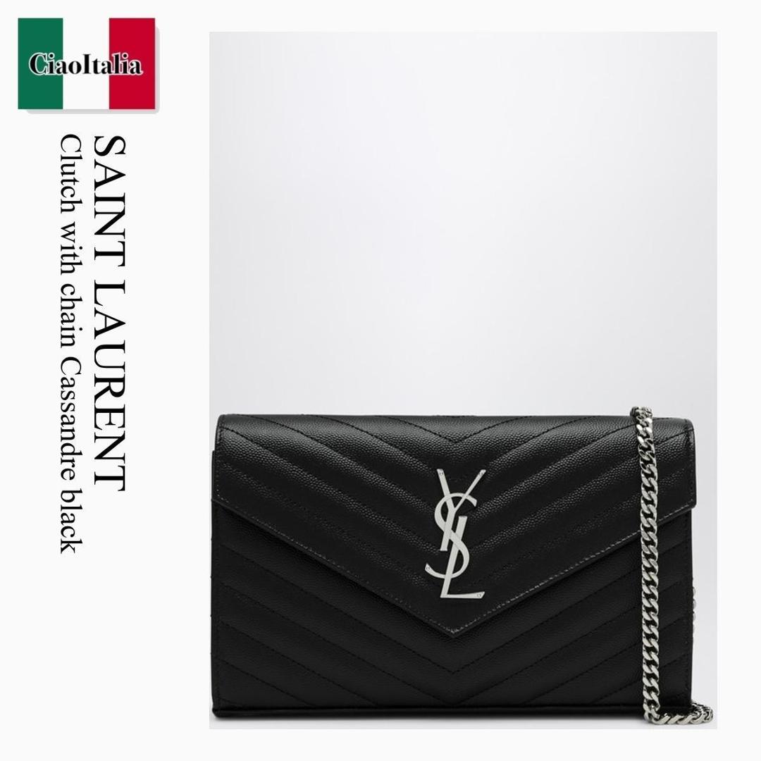 サンローラン クラッチバッグ Yライン ブルー レザー ゴールド金具 楽天市場】【アウトレット】【ラスト1点】サンローラン SAINT