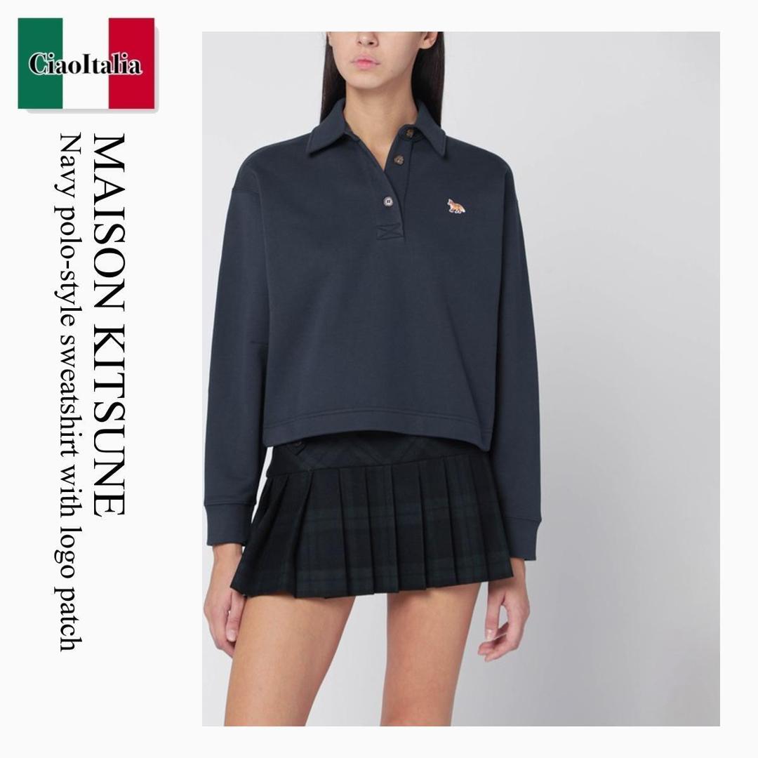 Maison Kitsune ポロシャツ ダークグレー iw00211kj700203.jpg