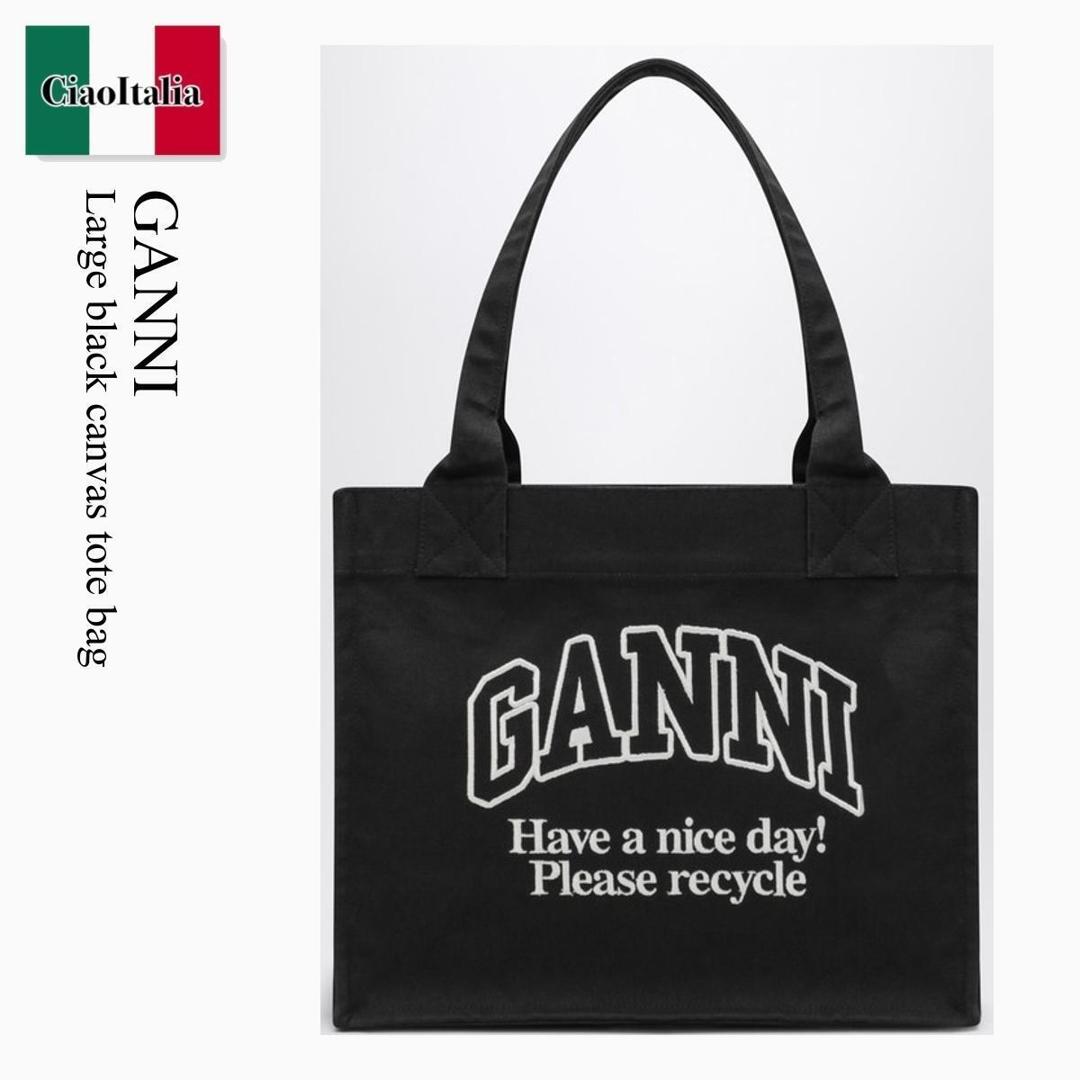 楽天市場】GANNI ガニー オーバーサイズ キャンバス トート