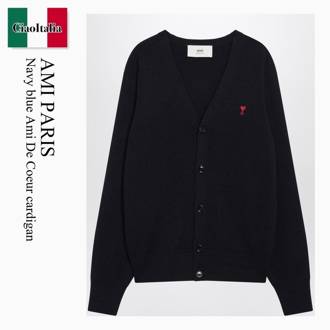 楽天市場】アミ AMI Vネック カーディガン メンズ レディース bfukc006