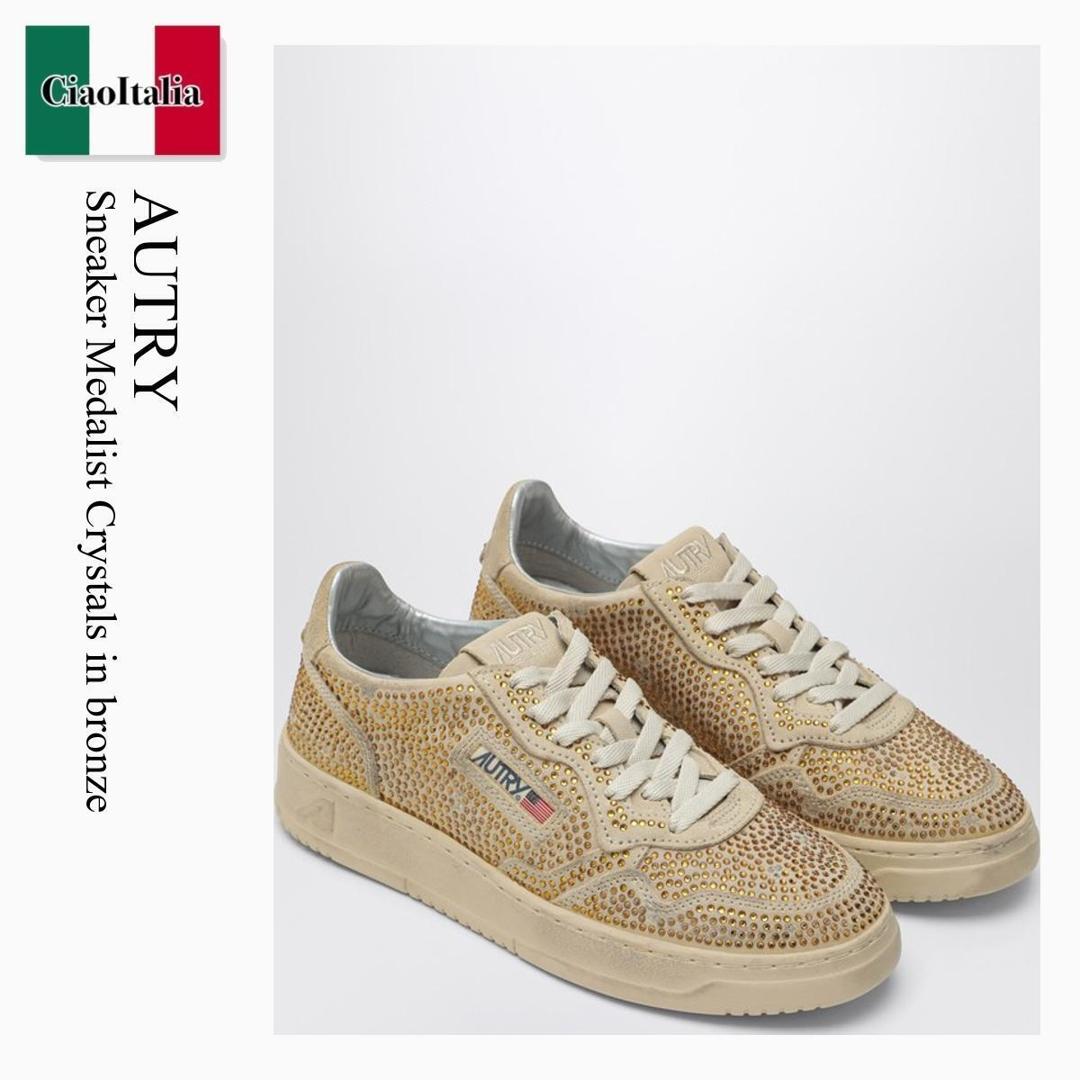 【寸法押さえる・店卸し資産境界線・早め者制覇！】 オートリー / Autry Sneaker Medalist Crystals In Bronze / AULWNA03 / AULWNA03 NA03 / AULWNA03NA03 / スニーカー