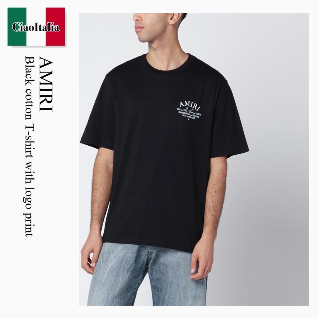 【数量限定・在庫限り・早い者勝ち！】 アミリ / Amiri Black Cotton T-Shirt With Logo Print / AMJYTE1071CO / AMJYTE1071CO 001 / AMJYTE1071CO001 / Tシャツ・カットソー