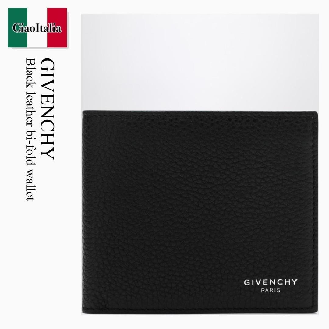 【数量限定・在庫限り・早い者勝ち！】 ジバンシィ / Givenchy Black Leather Bi-Fold Wallet / BK608NK213 / BK608NK213 001 / BK608NK213001 / 折りたたみ財布