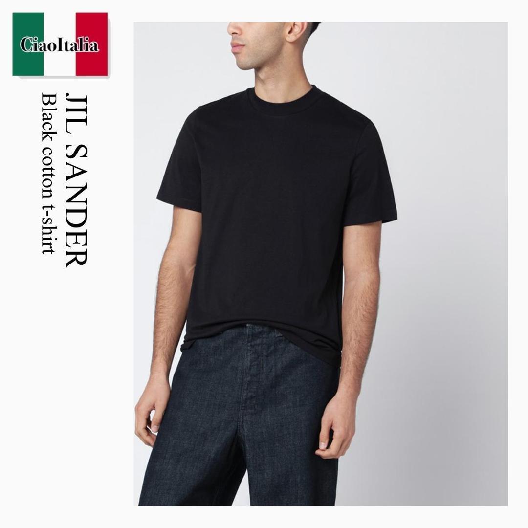 【数量限定・在庫限り・早い者勝ち！】 ジルサンダー / Jil Sander Black Cotton T-Shirt / J21GC0004 J45084 / J21GC0004 J45084 001 / J21GC0004J45084001 / Tシャツ・カットソー