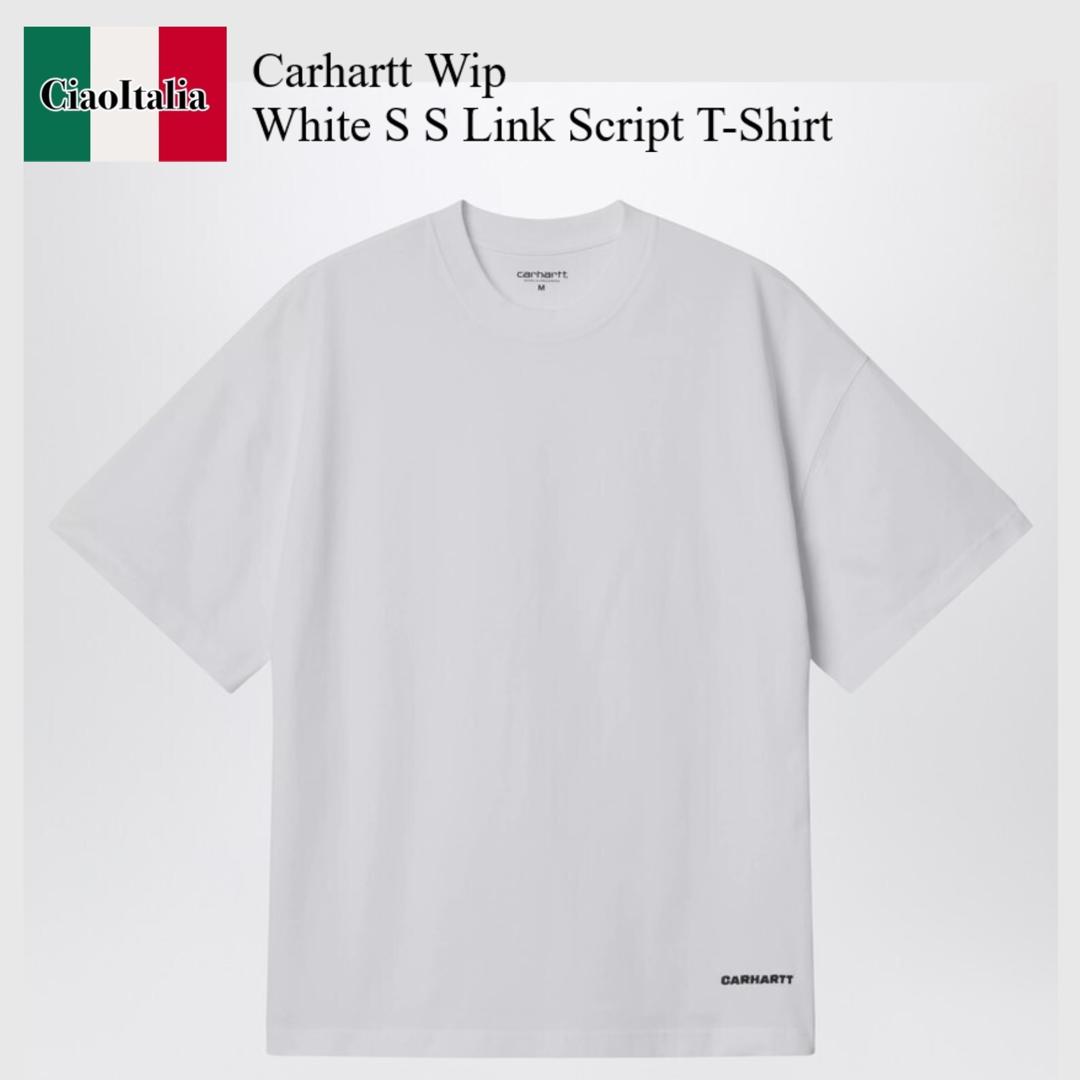 【量目押さえる・店卸し資産極限点・早め者制勝！】 鉄道車両ハート形 / Carhartt Wip White S S Link Script T-Shirt / I031373 / I031373 00AXX / I03137300AXX / プルオーバー・カットソー