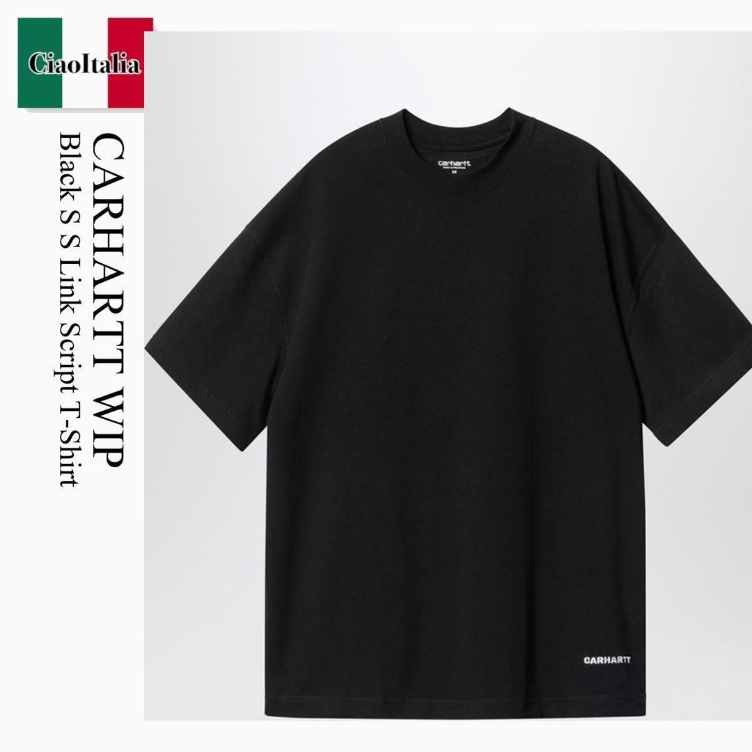 【量目押さえる・店卸し資産極限点・早め者制勝！】 鉄道車両ハート形 / Carhartt Wip Black S S Link Script T-Shirt / I031373 / I031373 0D2XX / I0313730D2XX / プルオーバー・カットソー