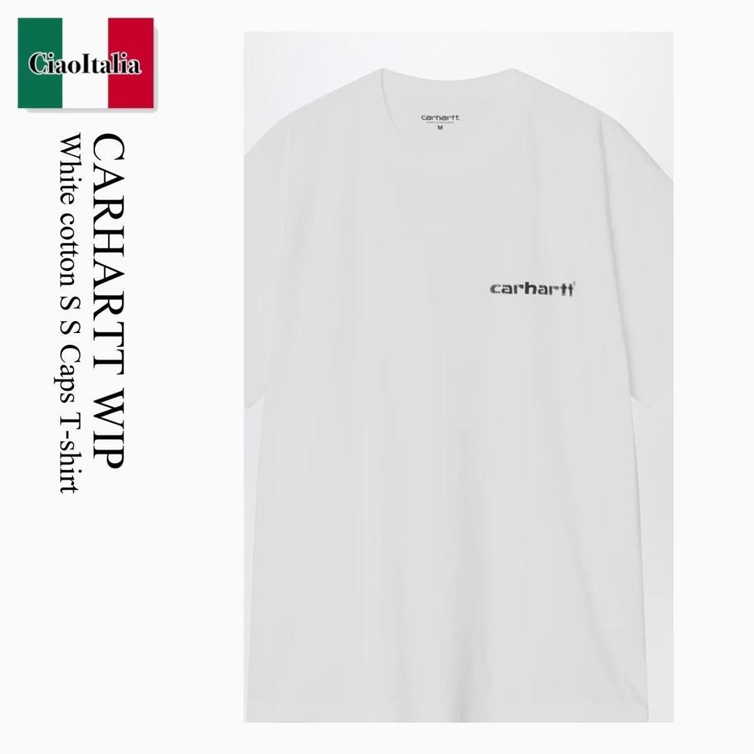【数量限定・在庫限り・早い者勝ち！】 カーハート / Carhartt Wip White Cotton S S Caps T-Shirt / I036012 / I036012 02XX / I03601202XX / Tシャツ・カットソー