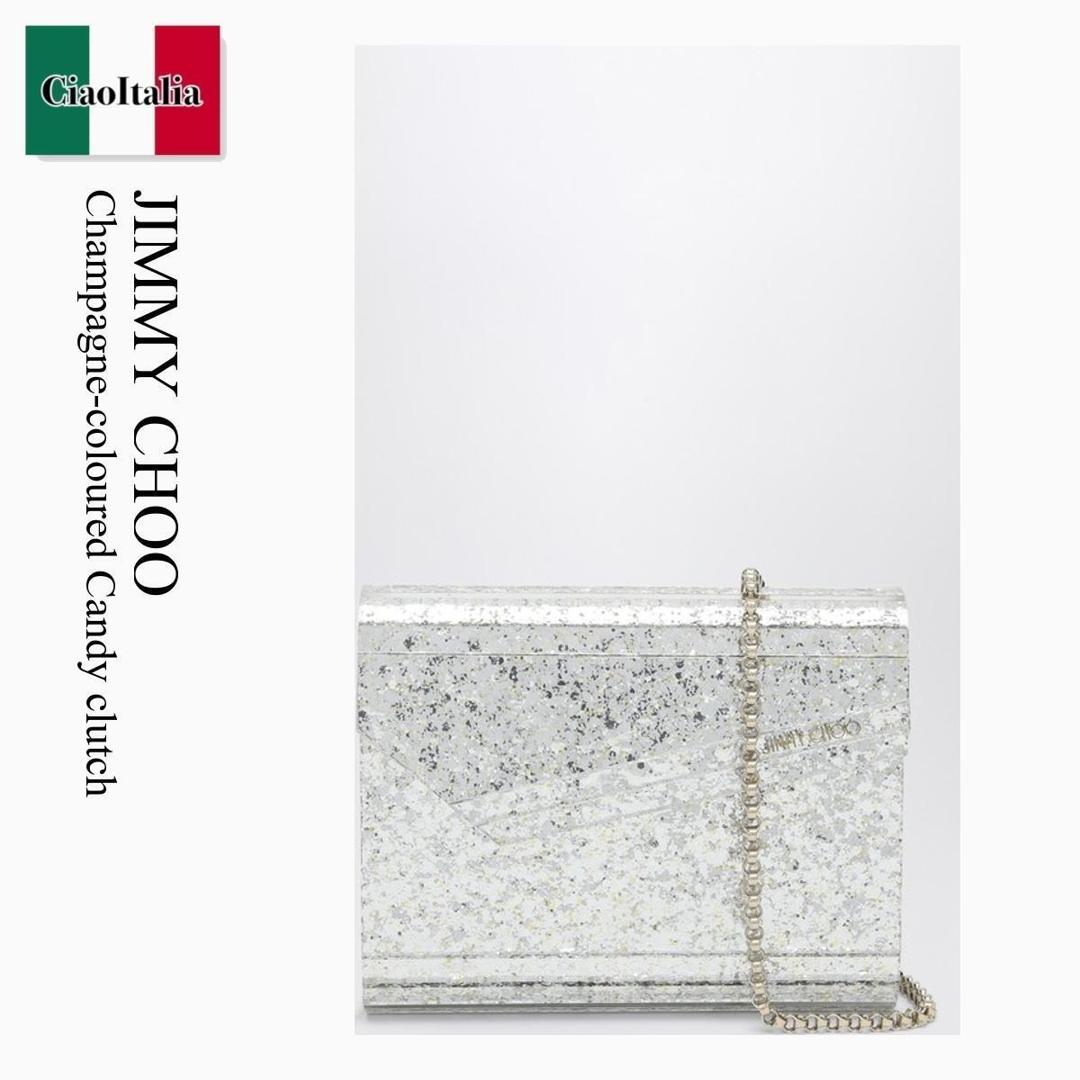 【数量限定・在庫限り・早い者勝ち！】 ジミーチュウ / かばん / カバン / Jimmy Choo Champagne-Coloured Candy Clutch / CANDYCOC / CANDYCOC 120011 / CANDYCOC120011 / クラッチバッグ