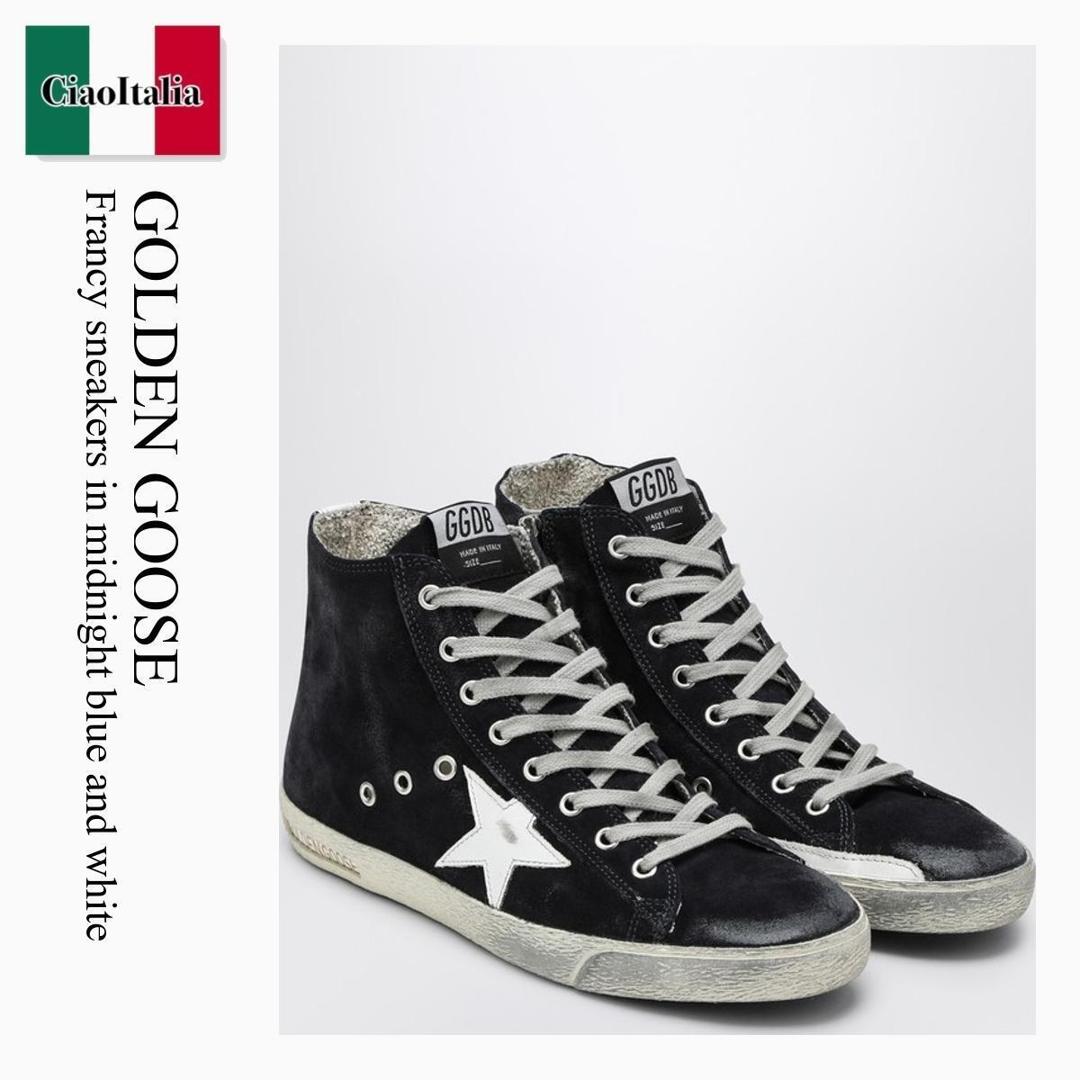 【数量限定・在庫限り・早い者勝ち！】 ゴールデングース / Golden Goose Francy Sneakers In Midnight Blue And White / GWF00113 F000322 / GWF00113 F000322 50517 / GWF00113F00032250517 / スニーカー