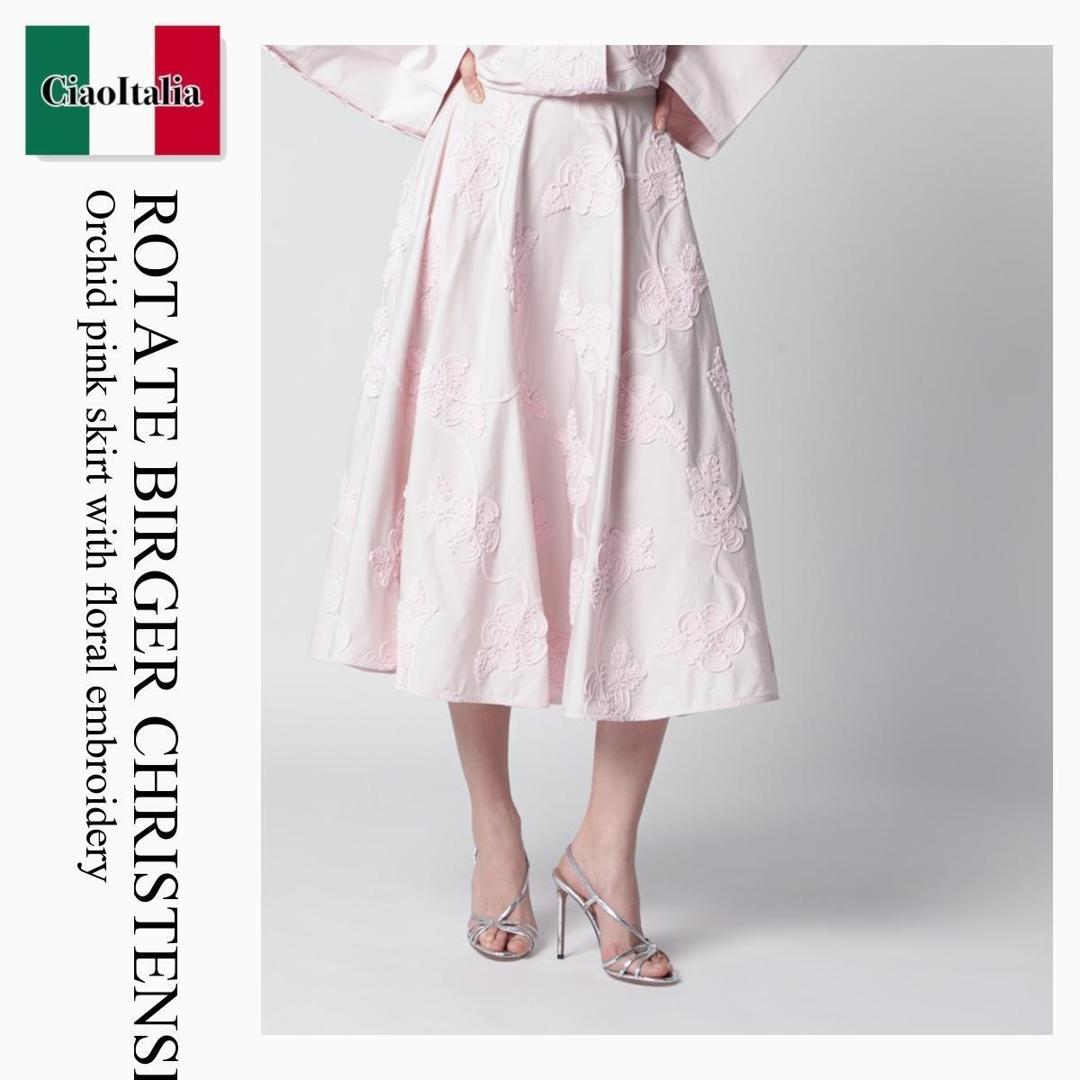 【数量限定・在庫限り・早い者勝ち！】 ロテート / Rotate Birger Christensen Orchid Pink Skirt With Floral Embr / 1151001809 / 1151001809 1809 1809 / 115100180918091809 / スカート