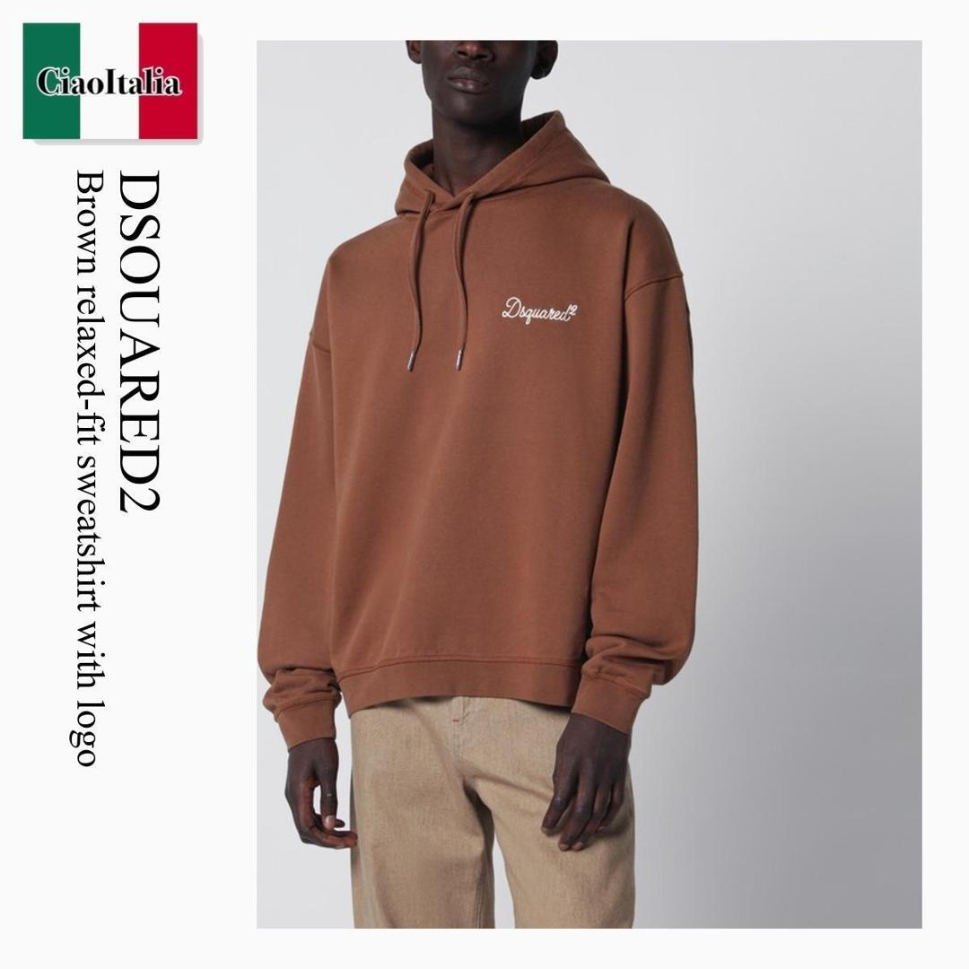 【数量限定・在庫限り・早い者勝ち！】 ディースクエアード / Dsquared2 Brown Relaxed-Fit Sweatshirt With Logo / S74GU0929 D25029 / S74GU0929 D25029 140 / S74GU0929D25029140 / パーカー・フーディ 39,845円