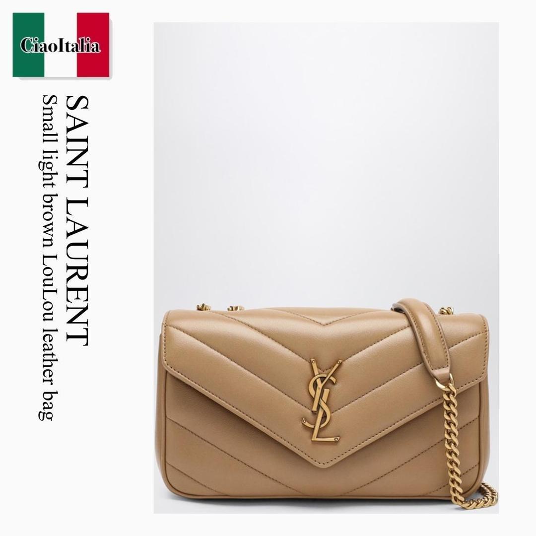 【数量限定・在庫限り・早い者勝ち！】 サンローラン / かばん / カバン / Saint Laurent Small Light Brown Loulou Leather Bag / 801437 AAEAX / 801437 AAEAX 2357 / 801437AAEAX2357 / ショルダーバッグ・ポシェット